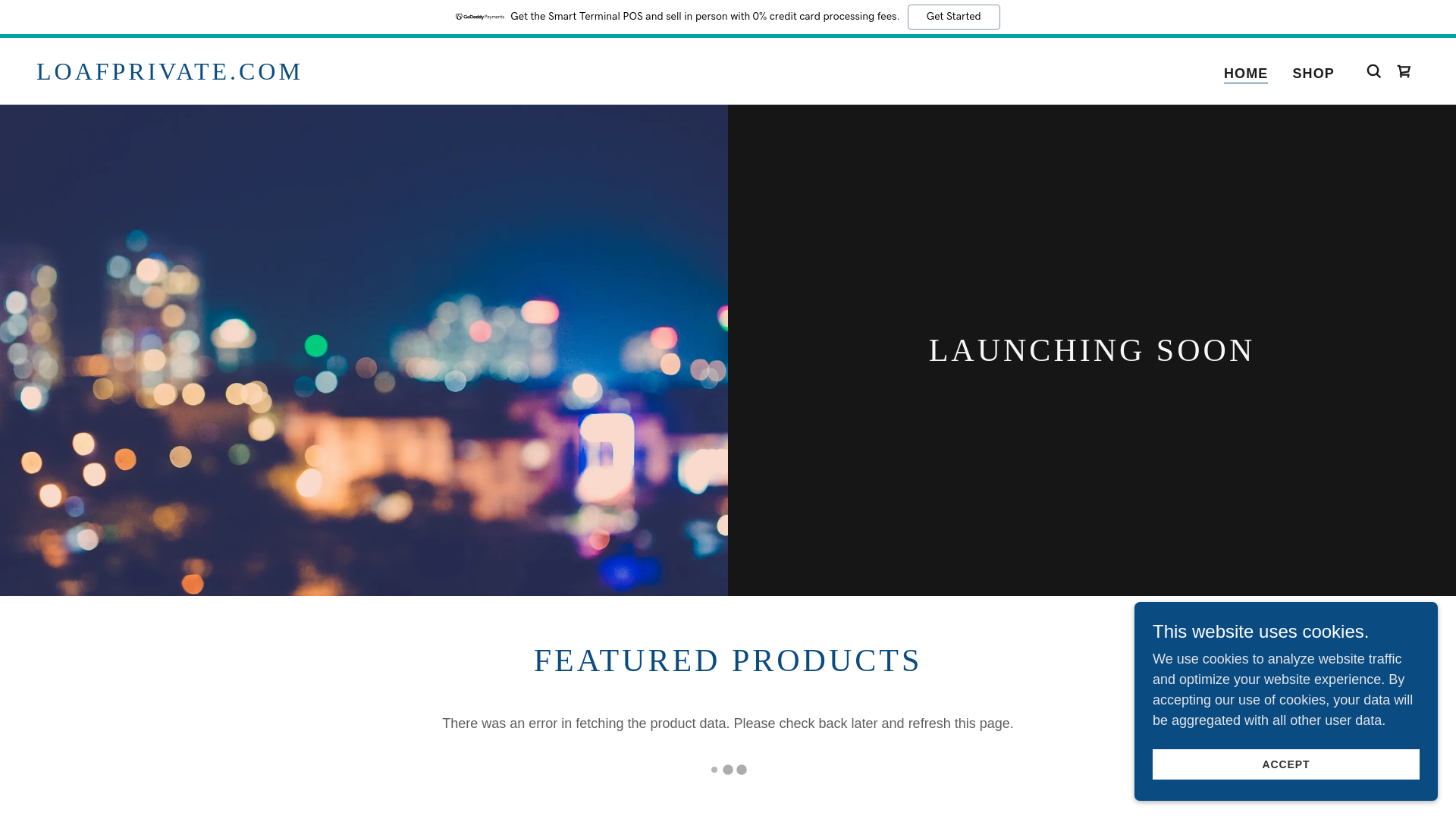 website screenshot of https://loafprivate.com/
