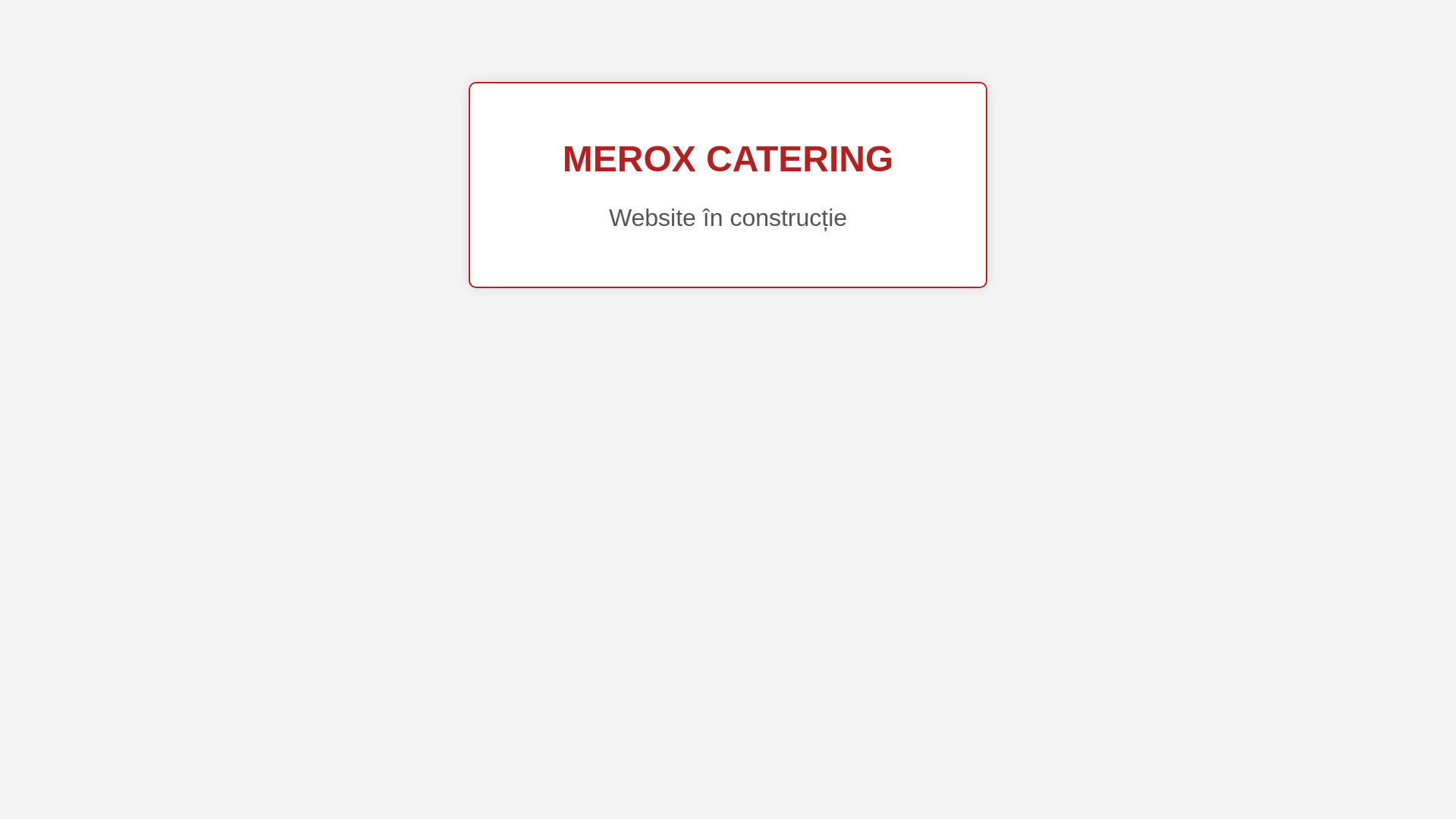 website screenshot of https://meroxcatering.ro/