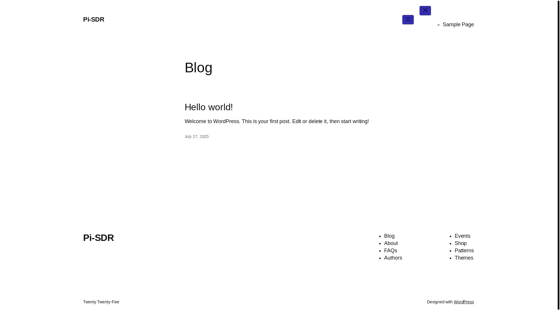 website screenshot of https://spacewaves.net/