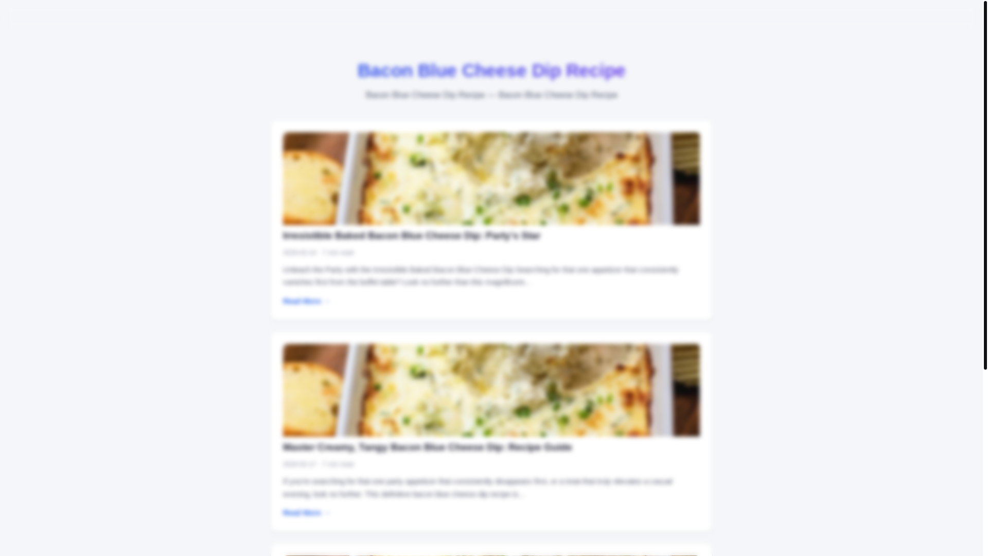 website screenshot of https://bacon-blue-cheese-dip-recipe.pages.dev/