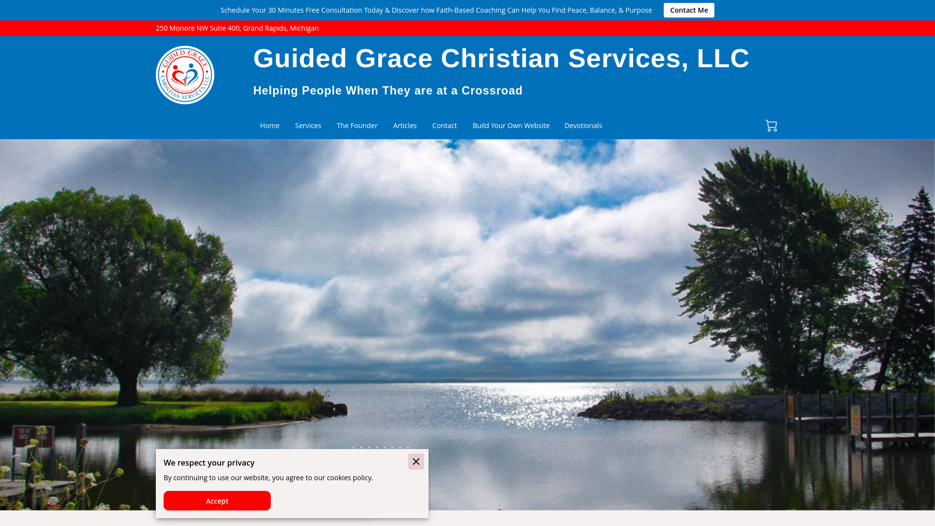 website screenshot of https://guidedgraceconversations.com/
