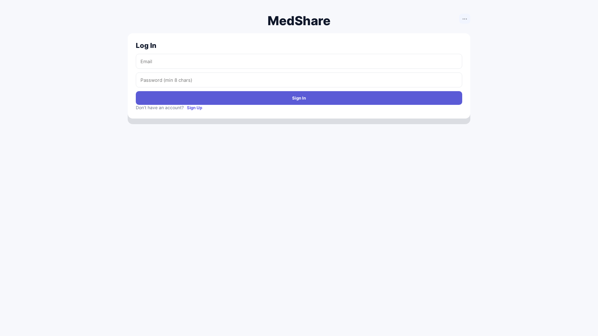 website screenshot of https://medshare24by7live.com/