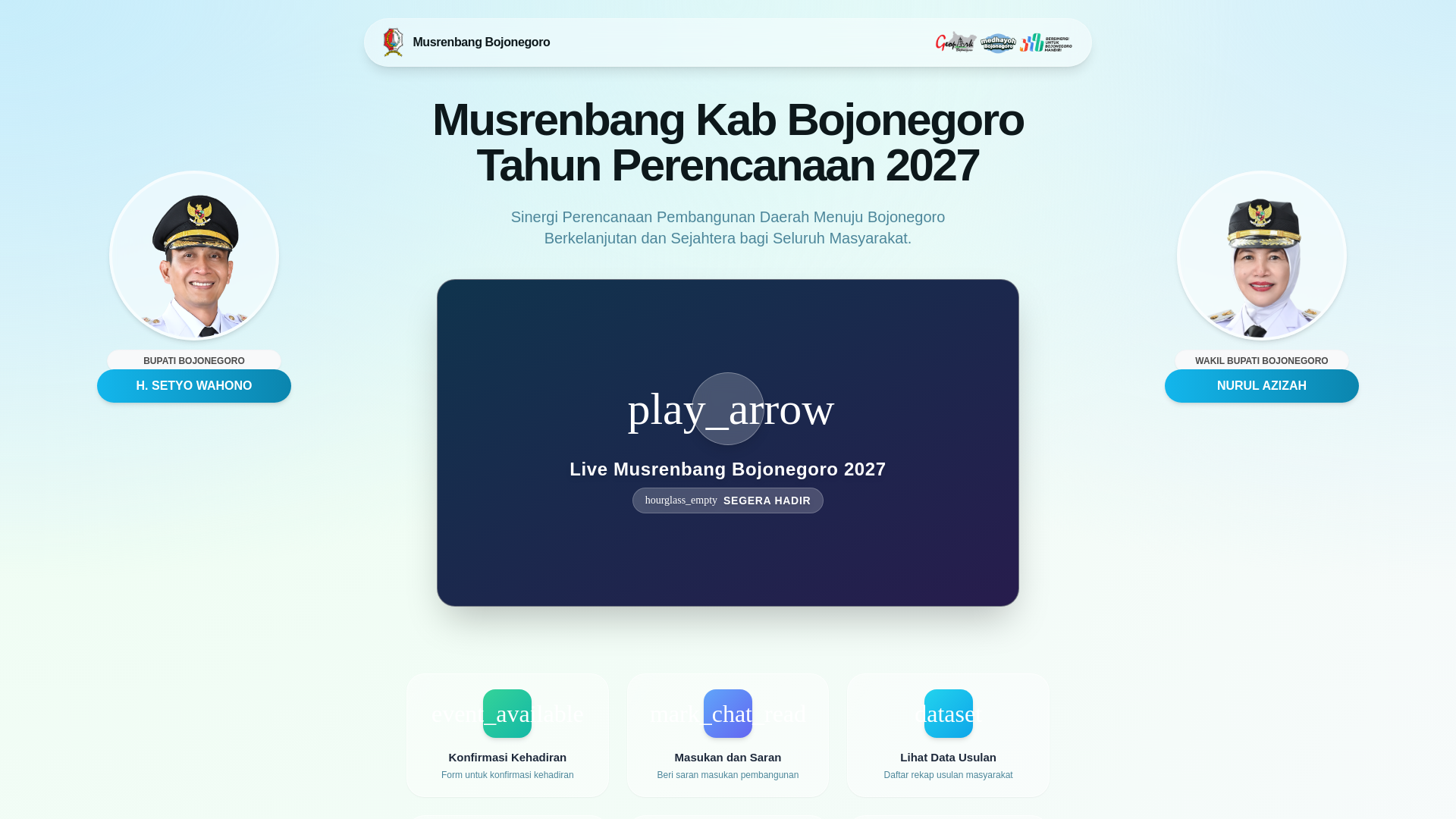 website screenshot of https://musrenbang-kab-bojonegoro-microsite.pages.dev/