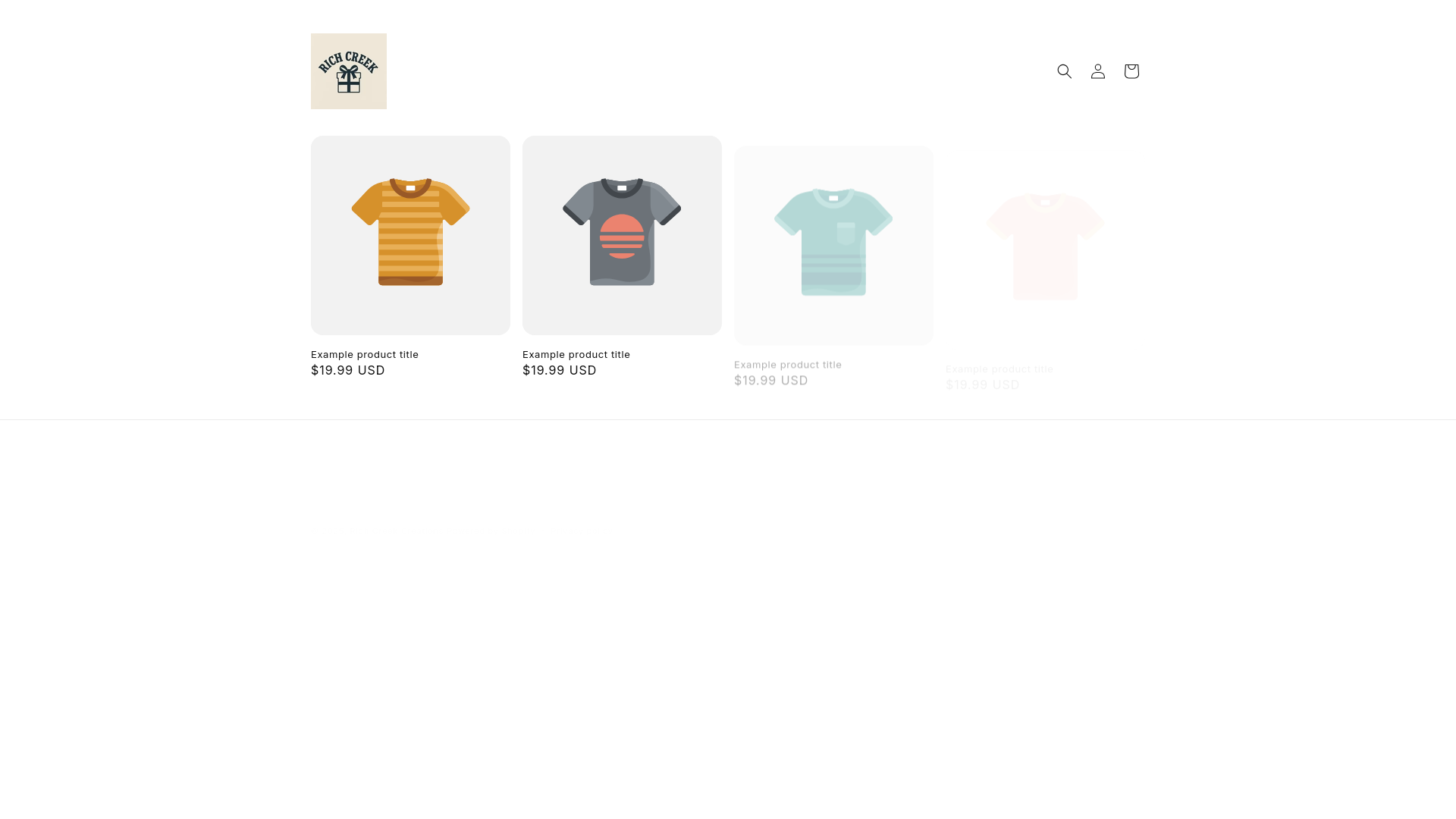 website screenshot of https://richcreekcreations.com/
