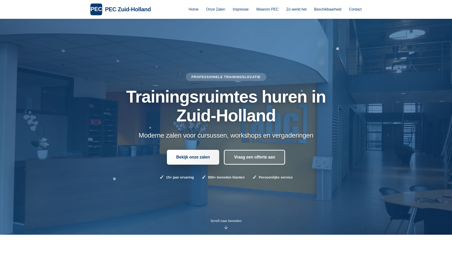 website screenshot of https://pec-zuid-holland.pages.dev/