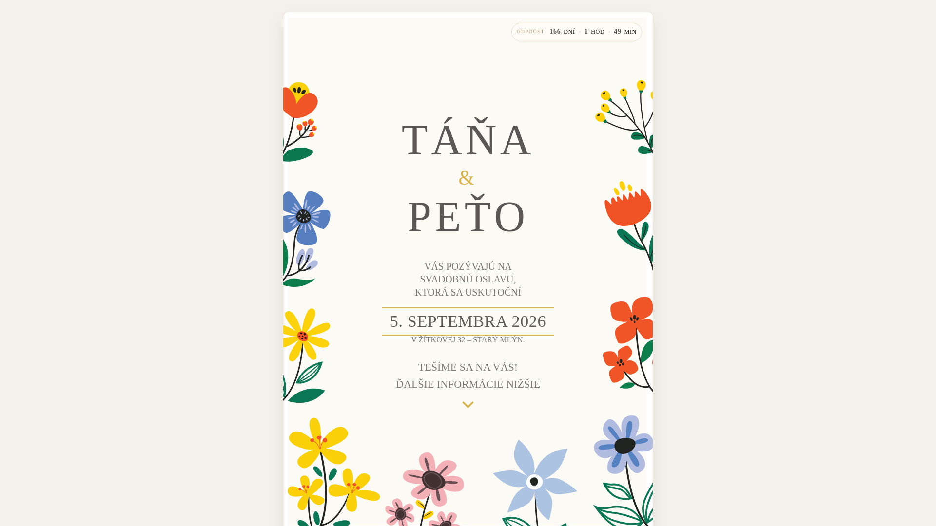 website screenshot of https://svadba-tp.eu/