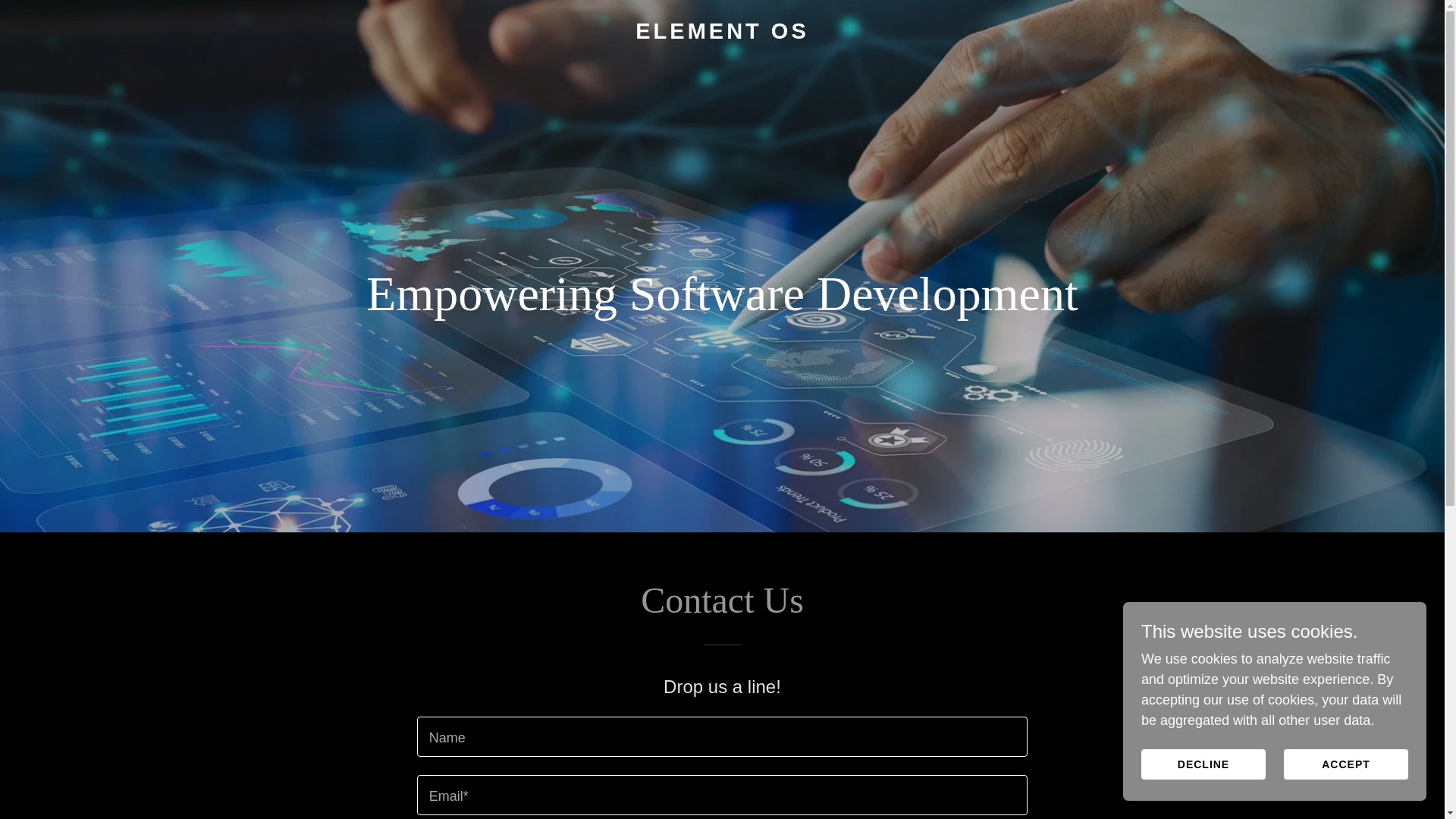 website screenshot of https://elementos.ai/