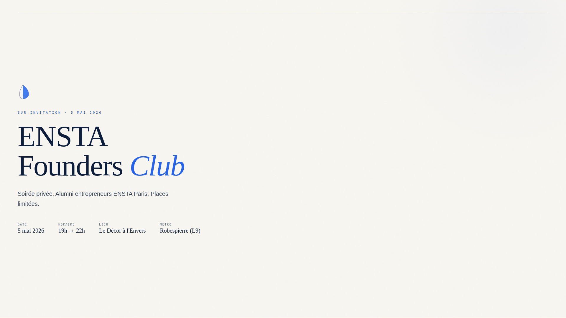 website screenshot of https://enstapreneurs.club