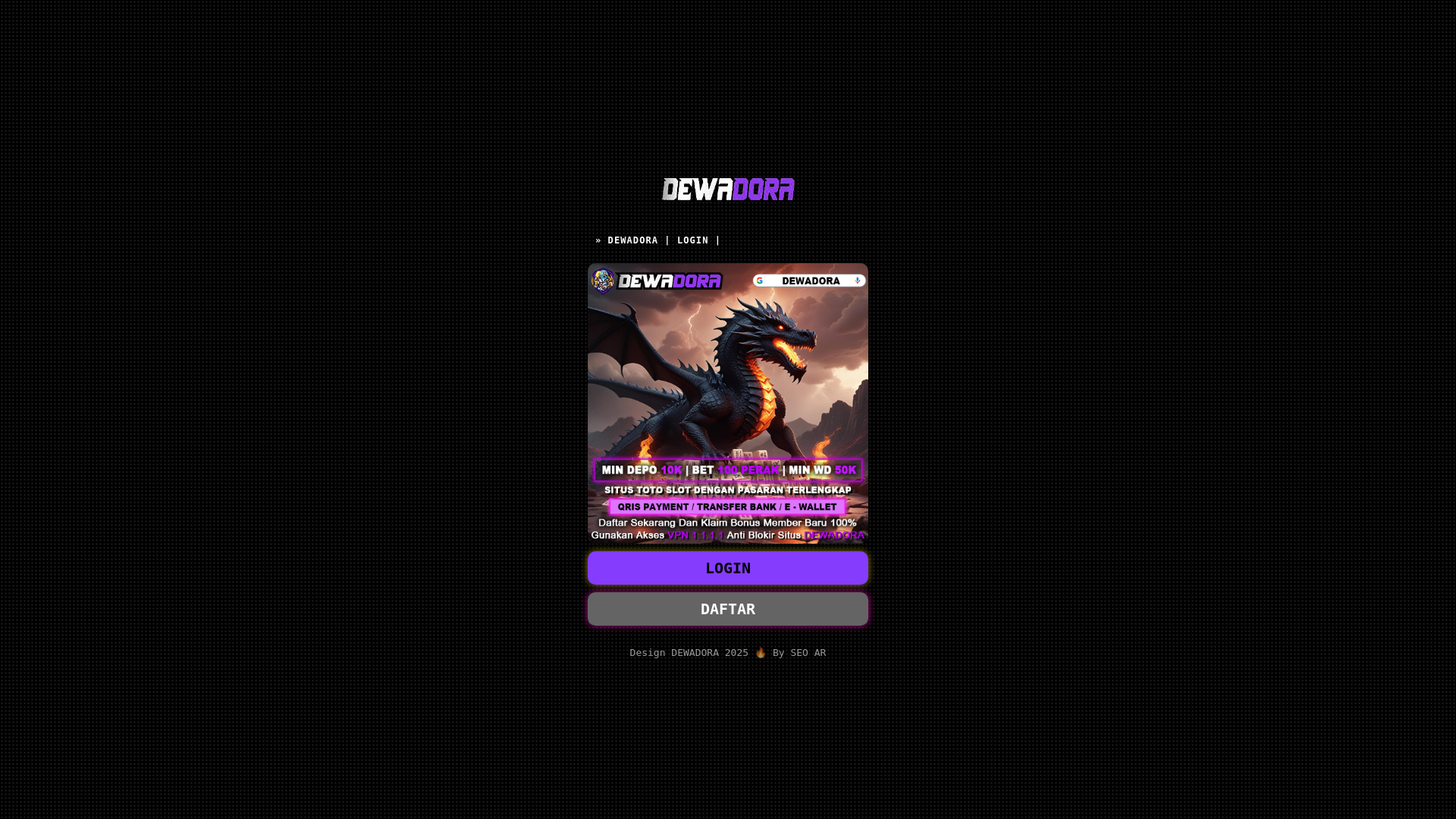 website screenshot of https://ampdewadora-ar312.pages.dev/