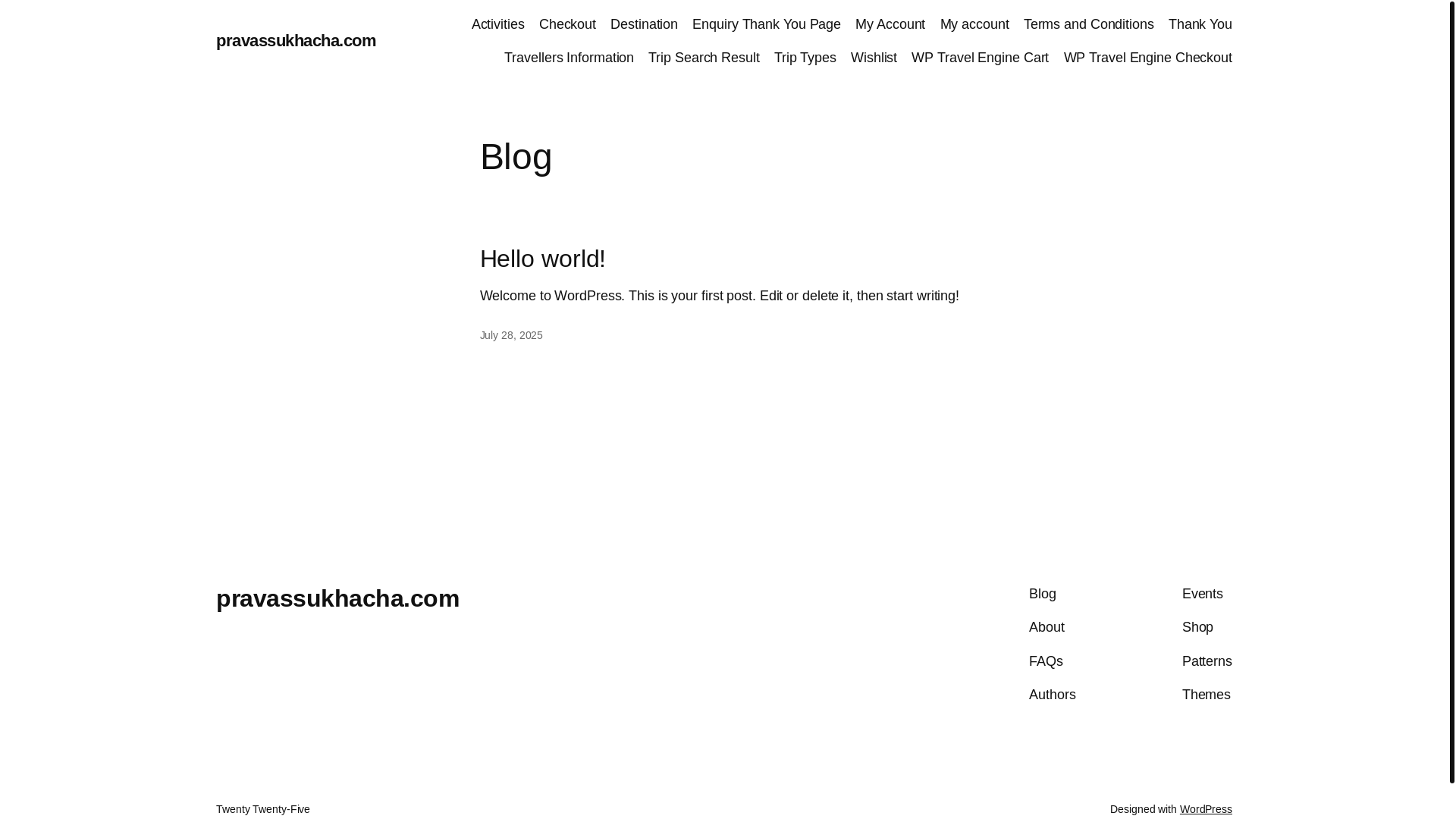 website screenshot of https://pravassukhacha.com/