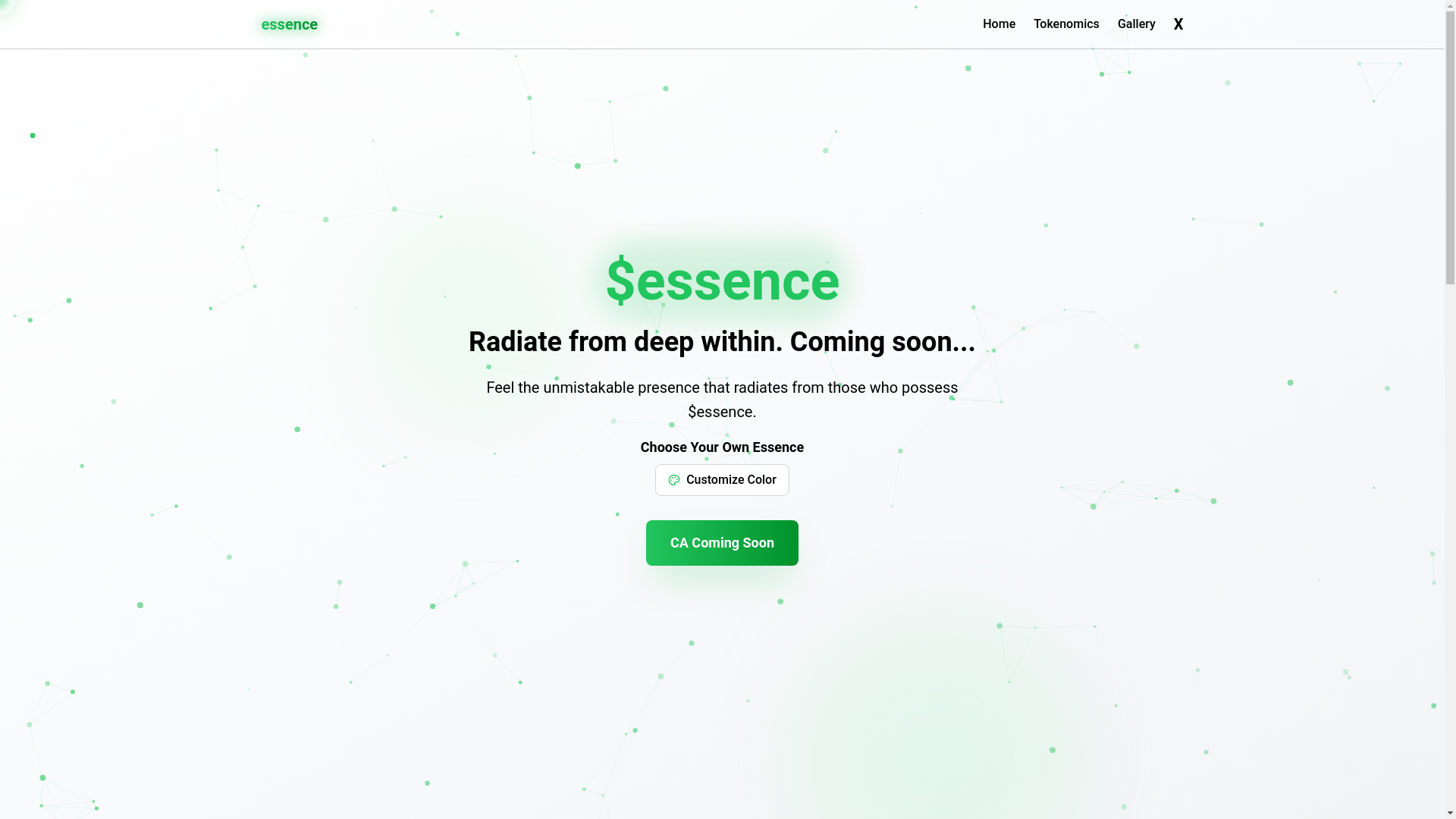 website screenshot of https://essnce.lol/