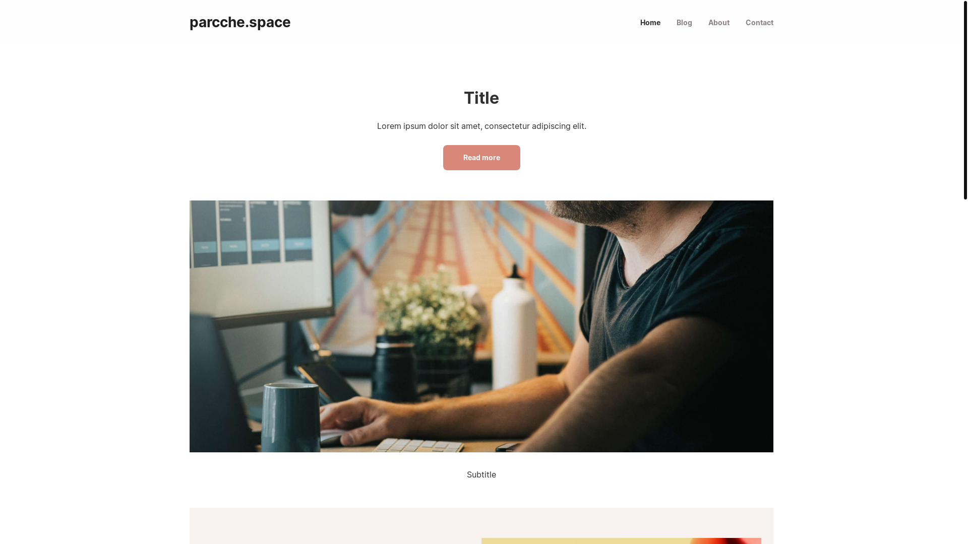 website screenshot of https://parcche.space/