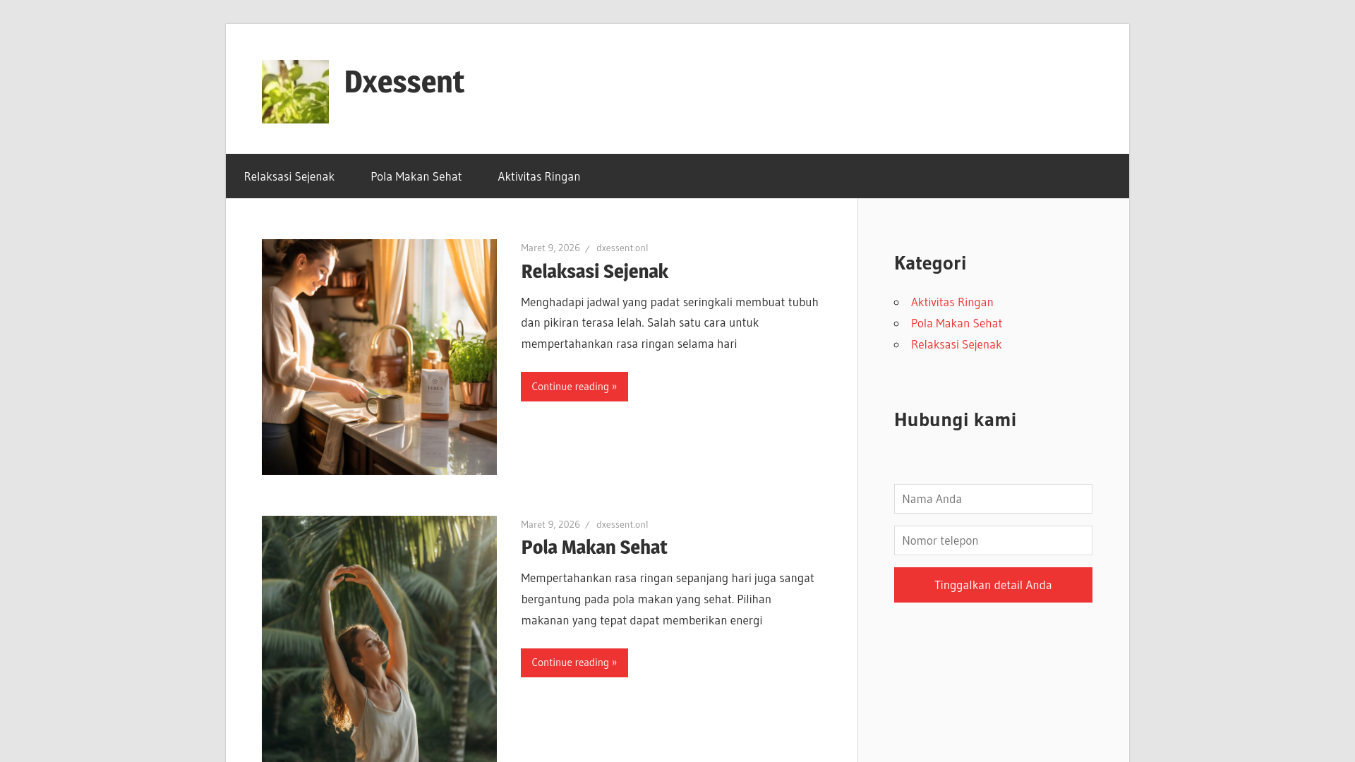 website screenshot of https://dxessent.onl