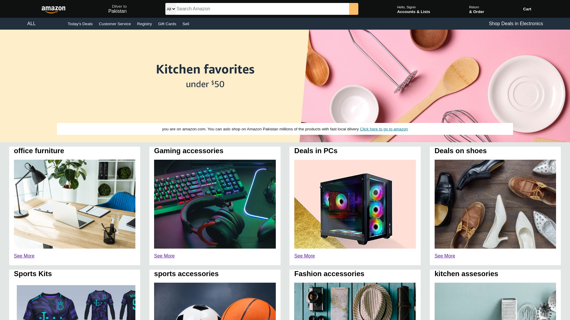 website screenshot of https://amazone-web-clone.vercel.app
