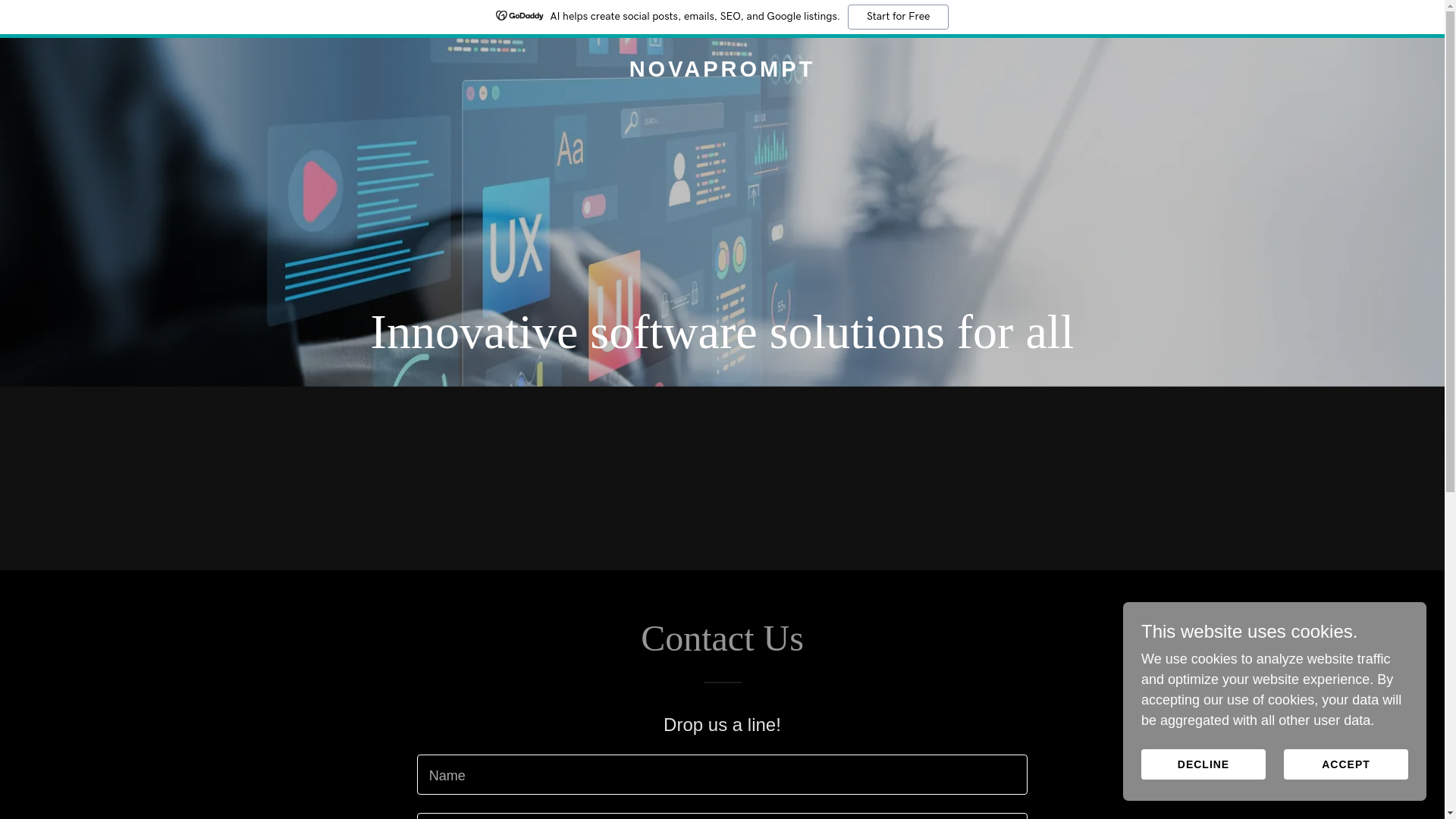 website screenshot of https://novaprompt.app/
