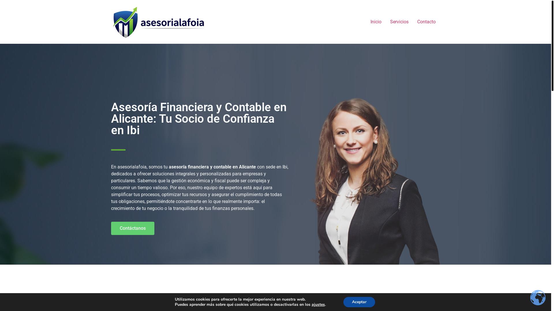 website screenshot of https://asesorialafoia.es/