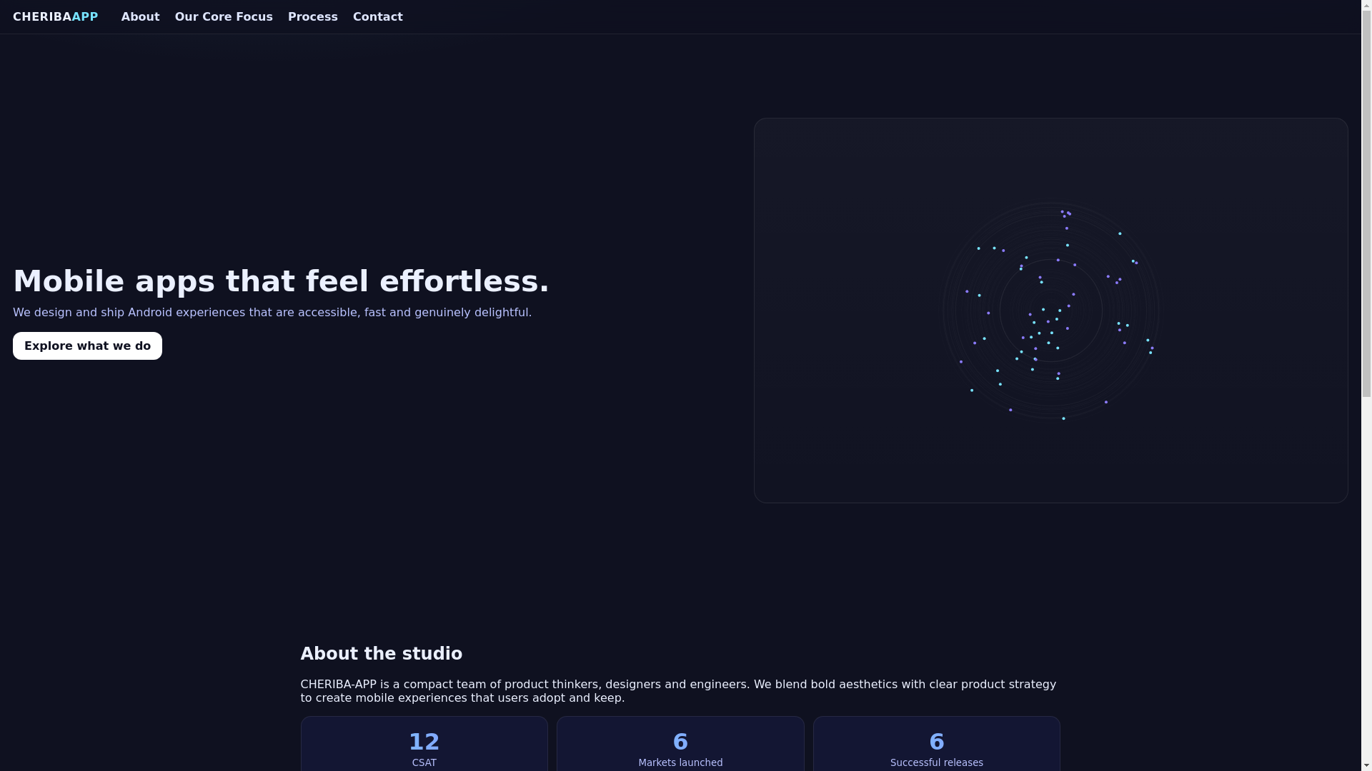 website screenshot of https://cheriba-app.site/