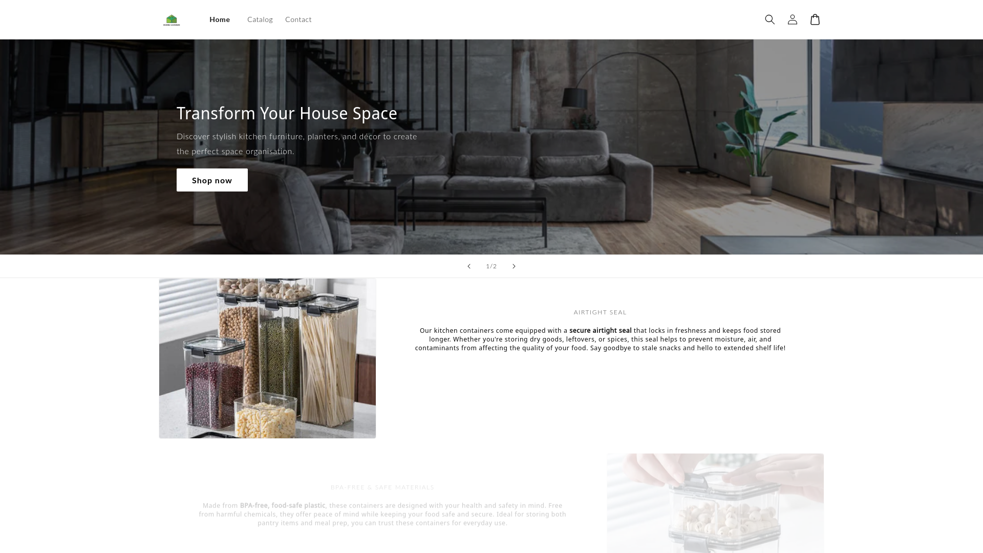 website screenshot of https://everydayessentialz.store/