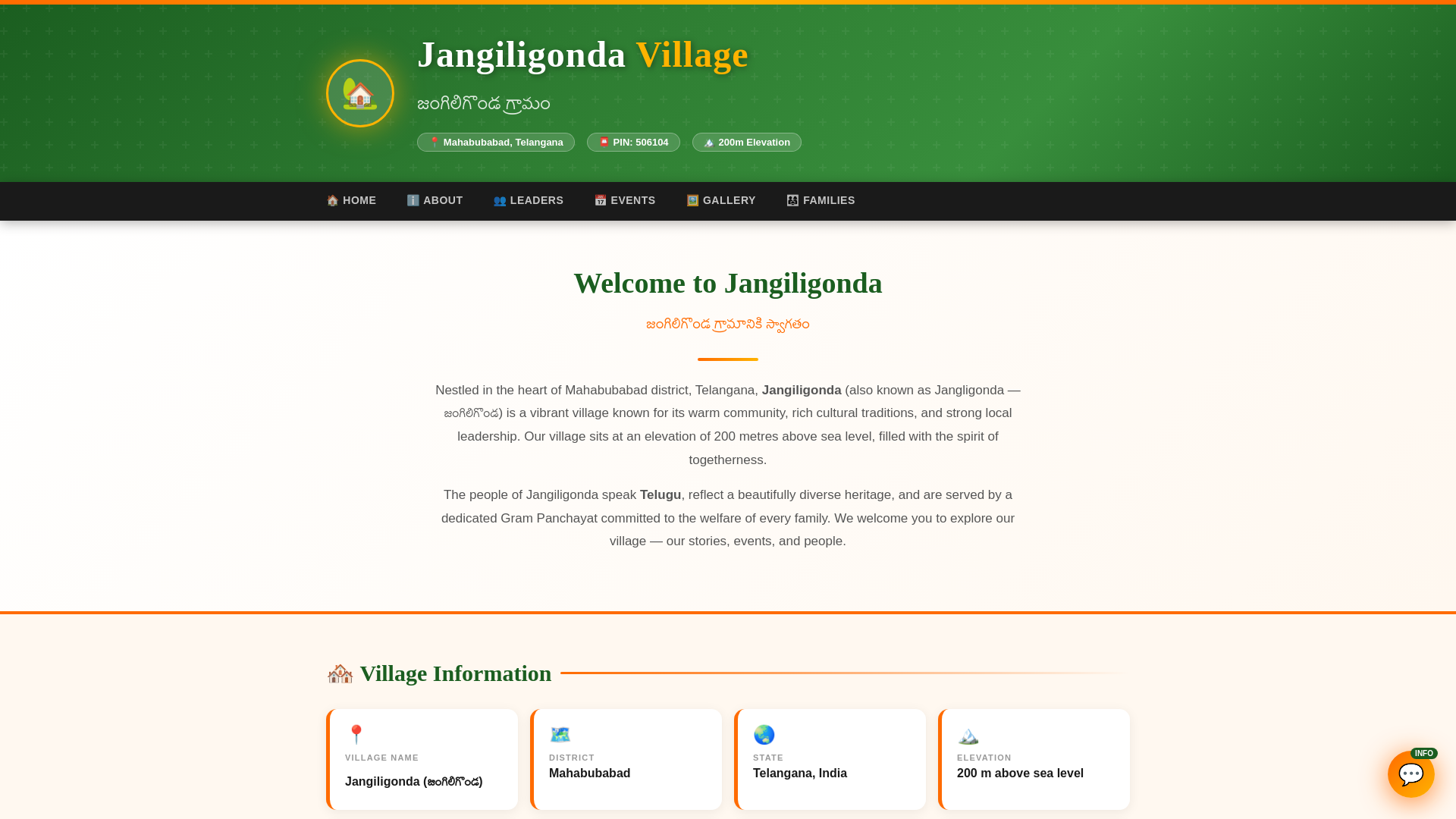 website screenshot of https://jangiligonda.com/