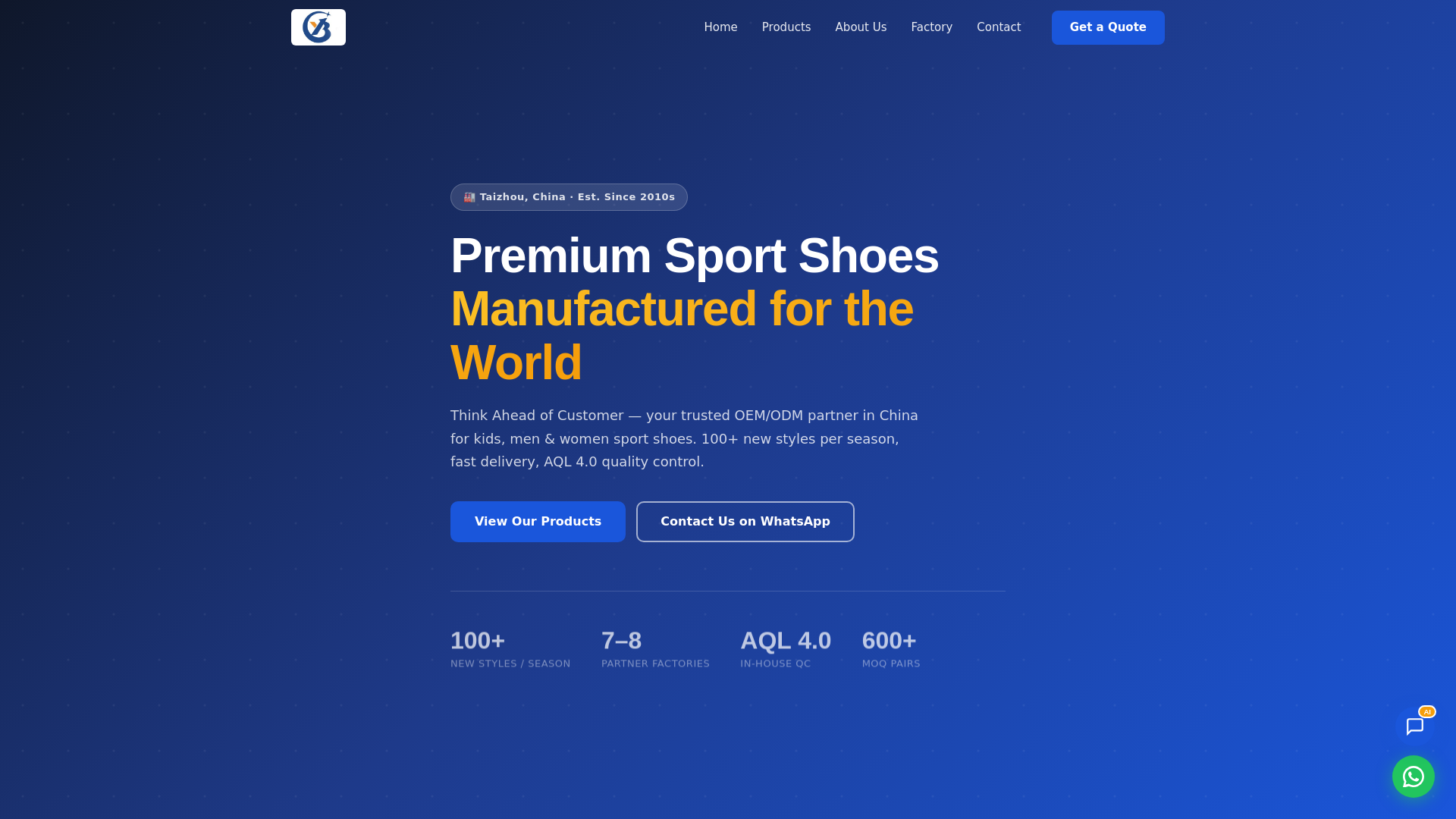website screenshot of https://cypressfootwear.com