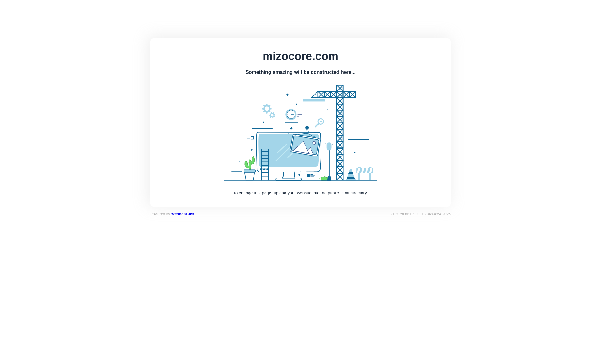 website screenshot of https://mizocore.com/