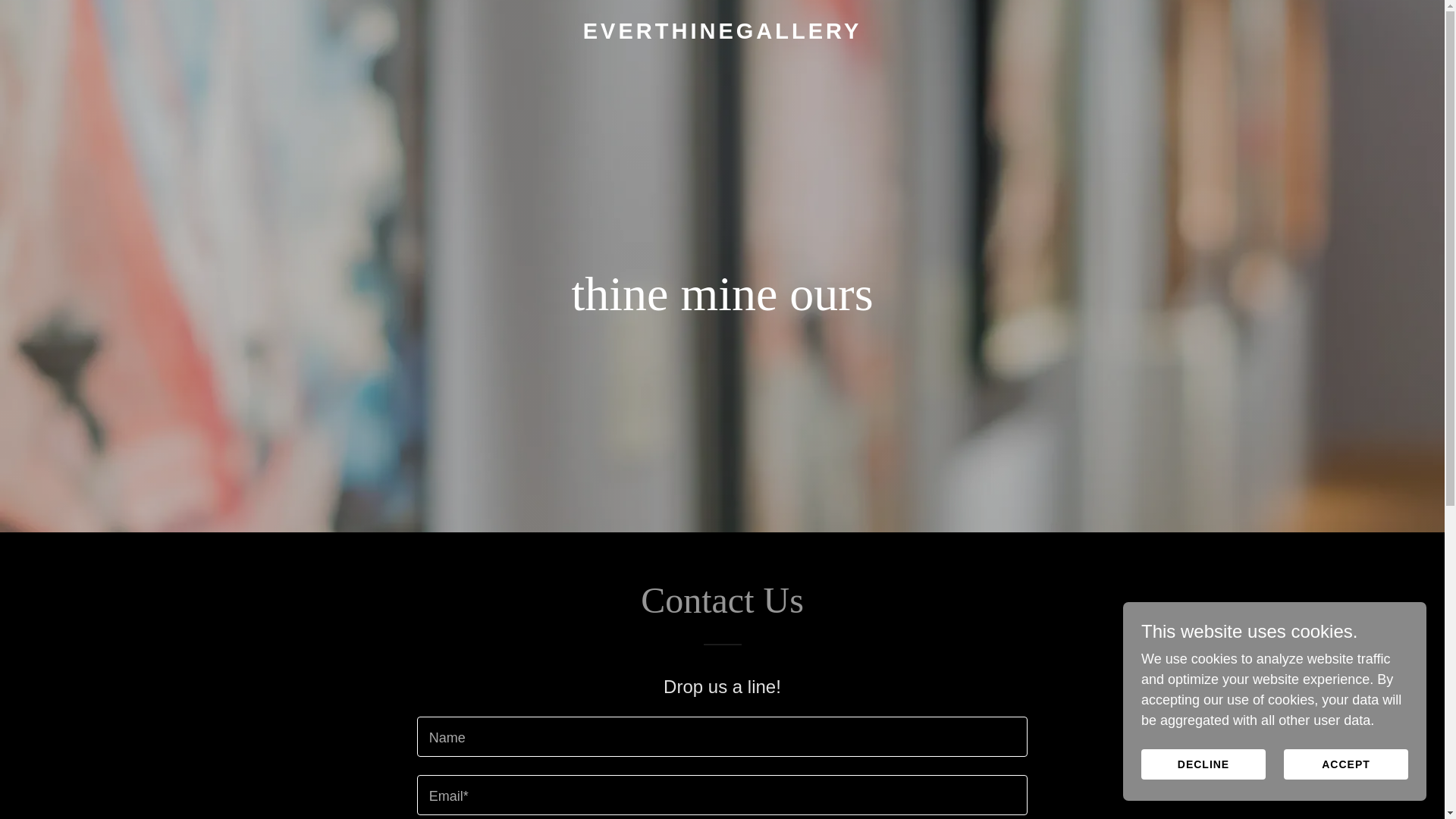 website screenshot of https://everthine.co.uk/