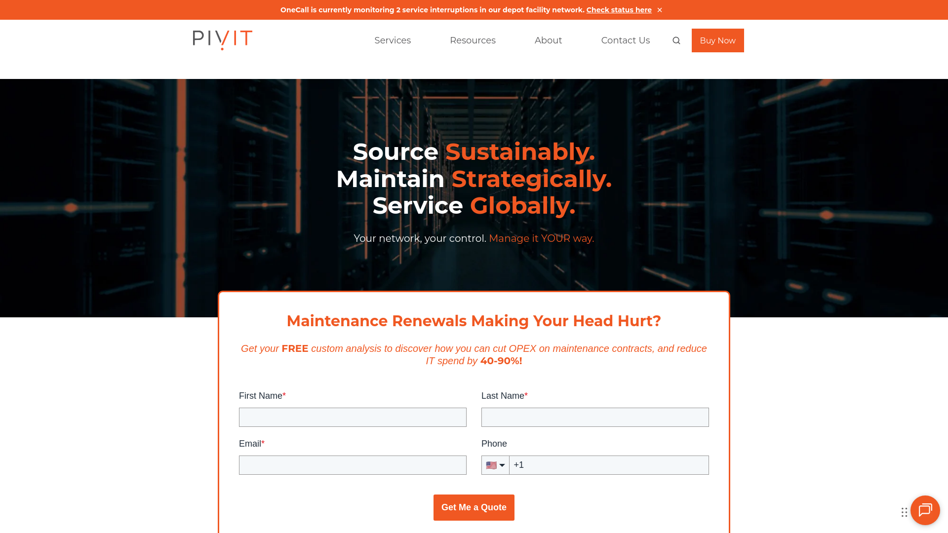 website screenshot of https://pivitglobal.sbs/