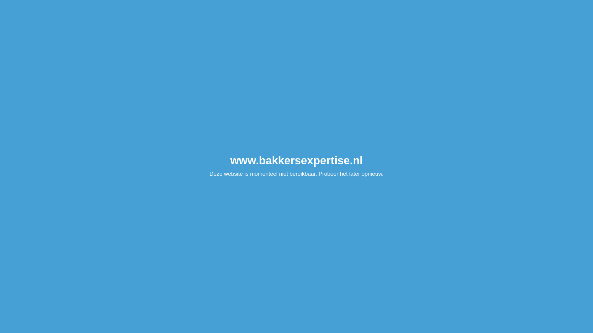 website screenshot of https://bakkersexpertise.nl/