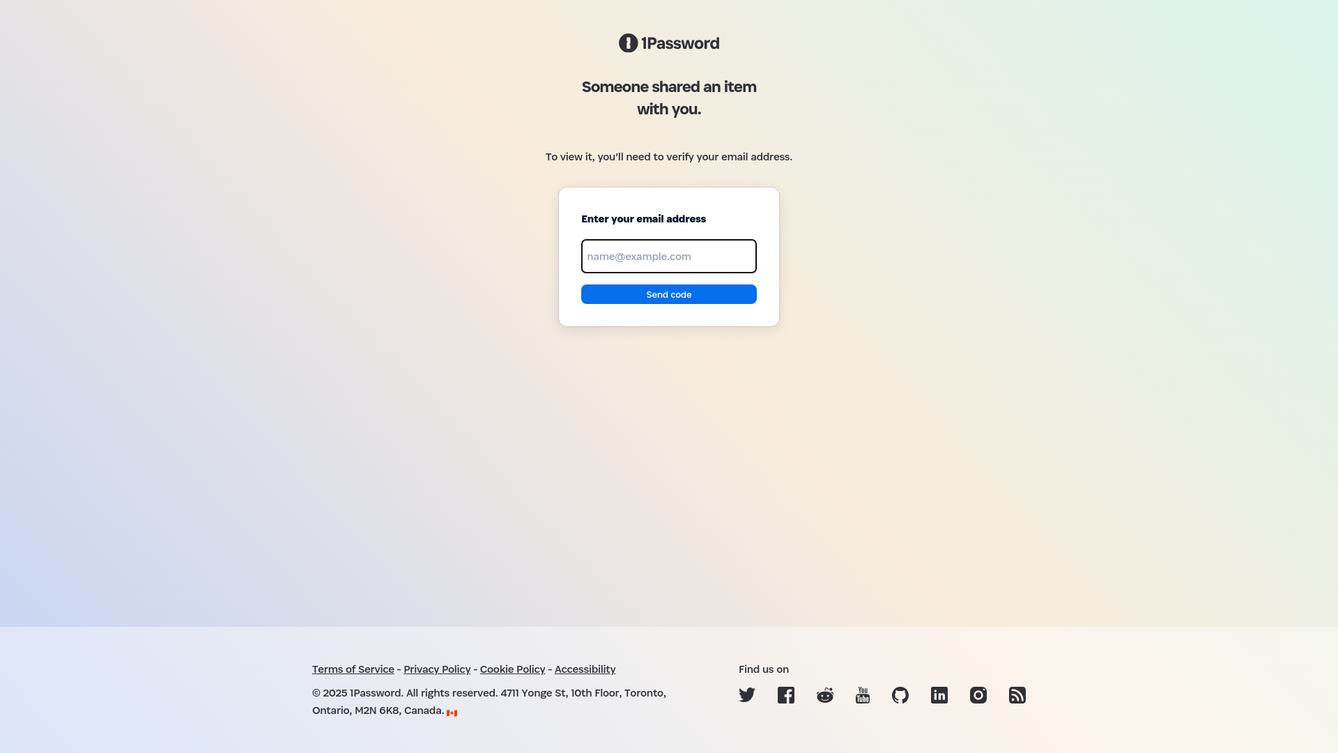 website screenshot of https://share.1password.com/s#M4ImIV3U1LJSqBILih1d2vmLEl9xElcwLqqo8p6GuzM