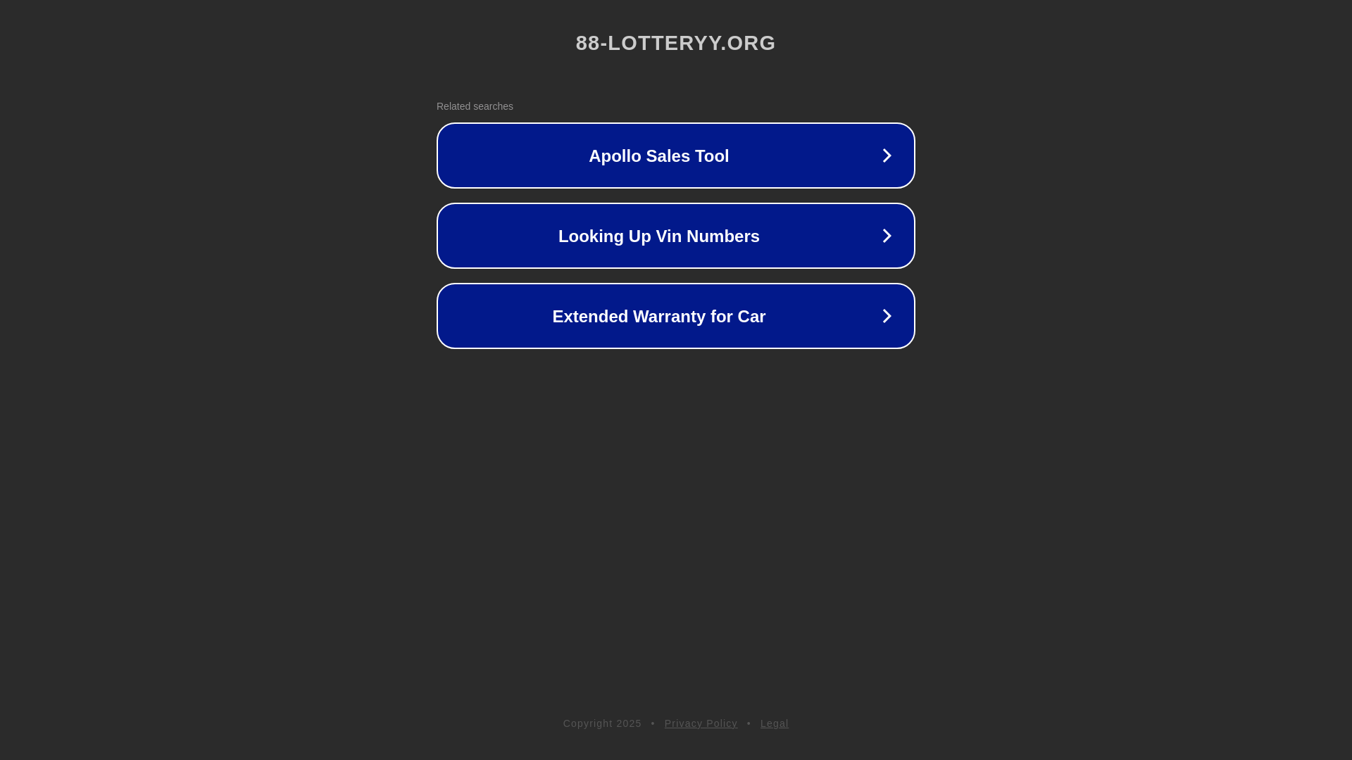 website screenshot of https://88-lotteryy.org/