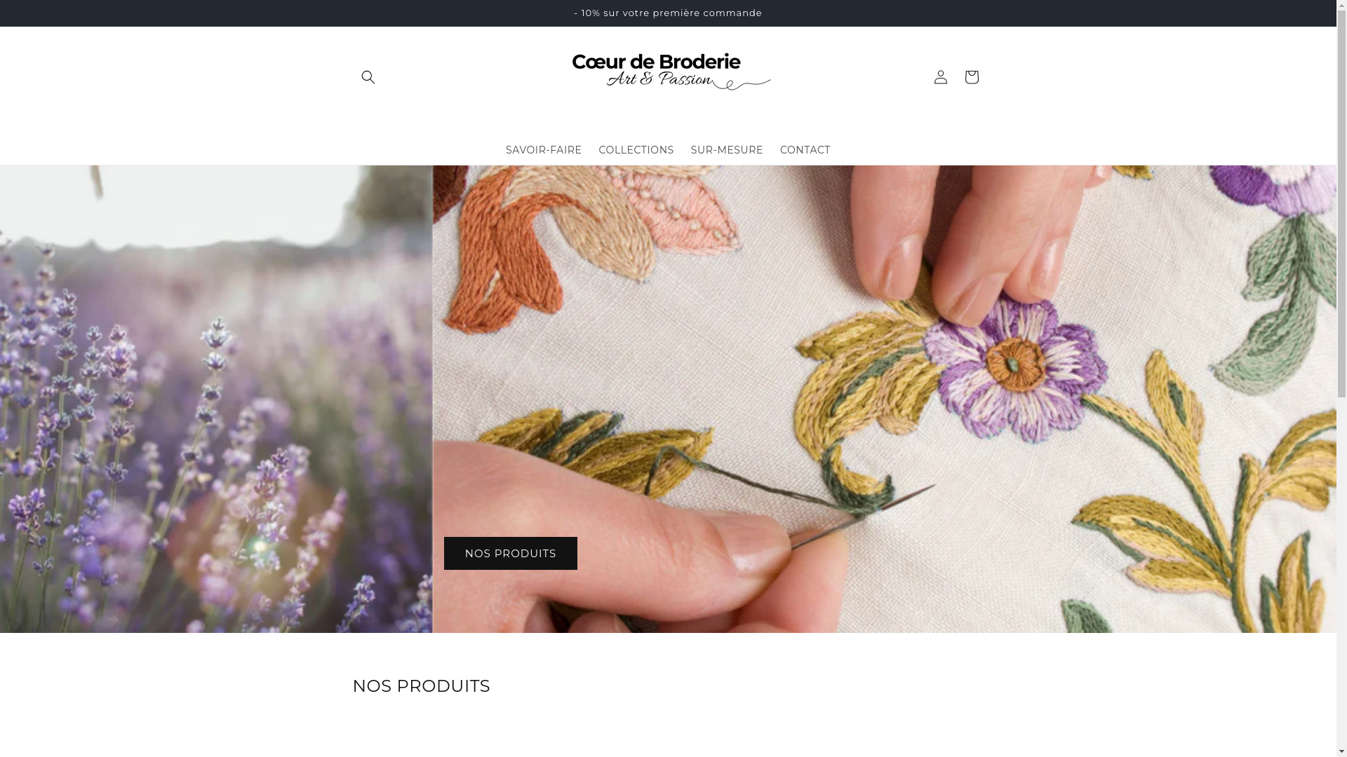 website screenshot of https://coeurdebroderie.com/