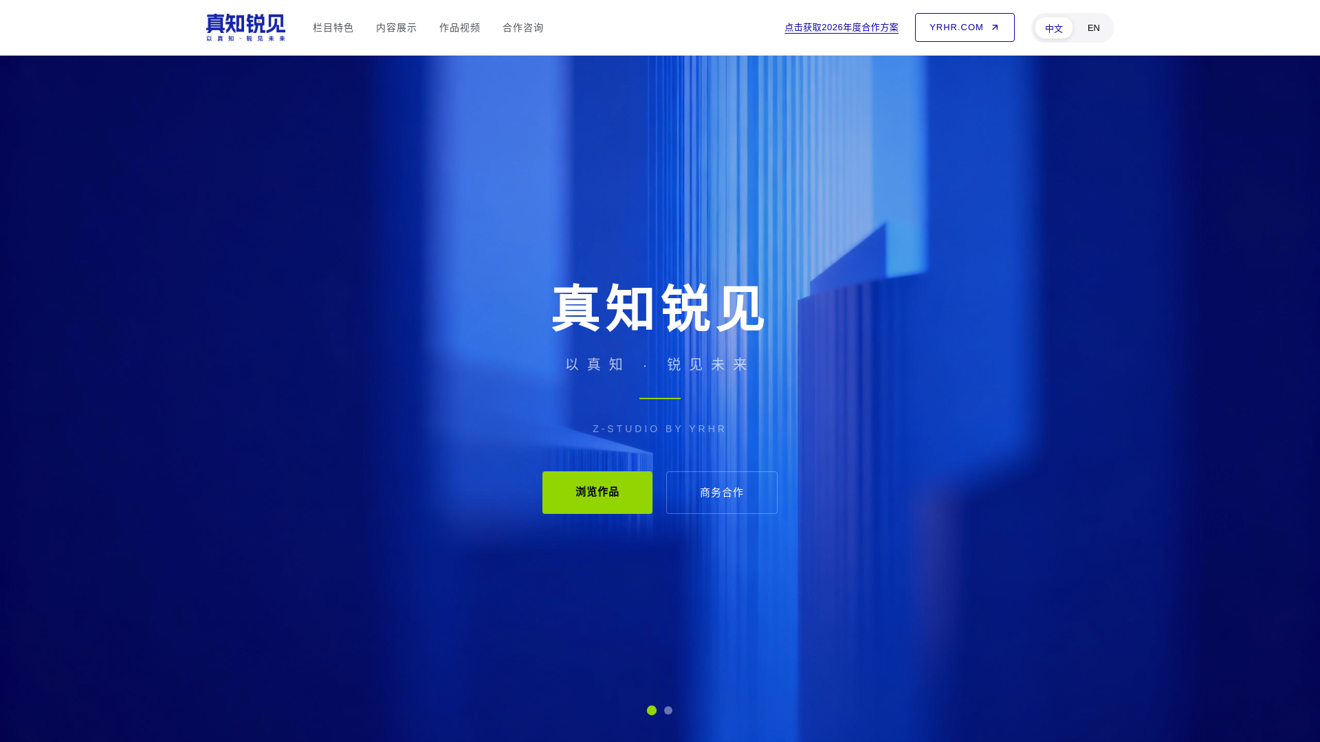 website screenshot of https://z-studios.cn/