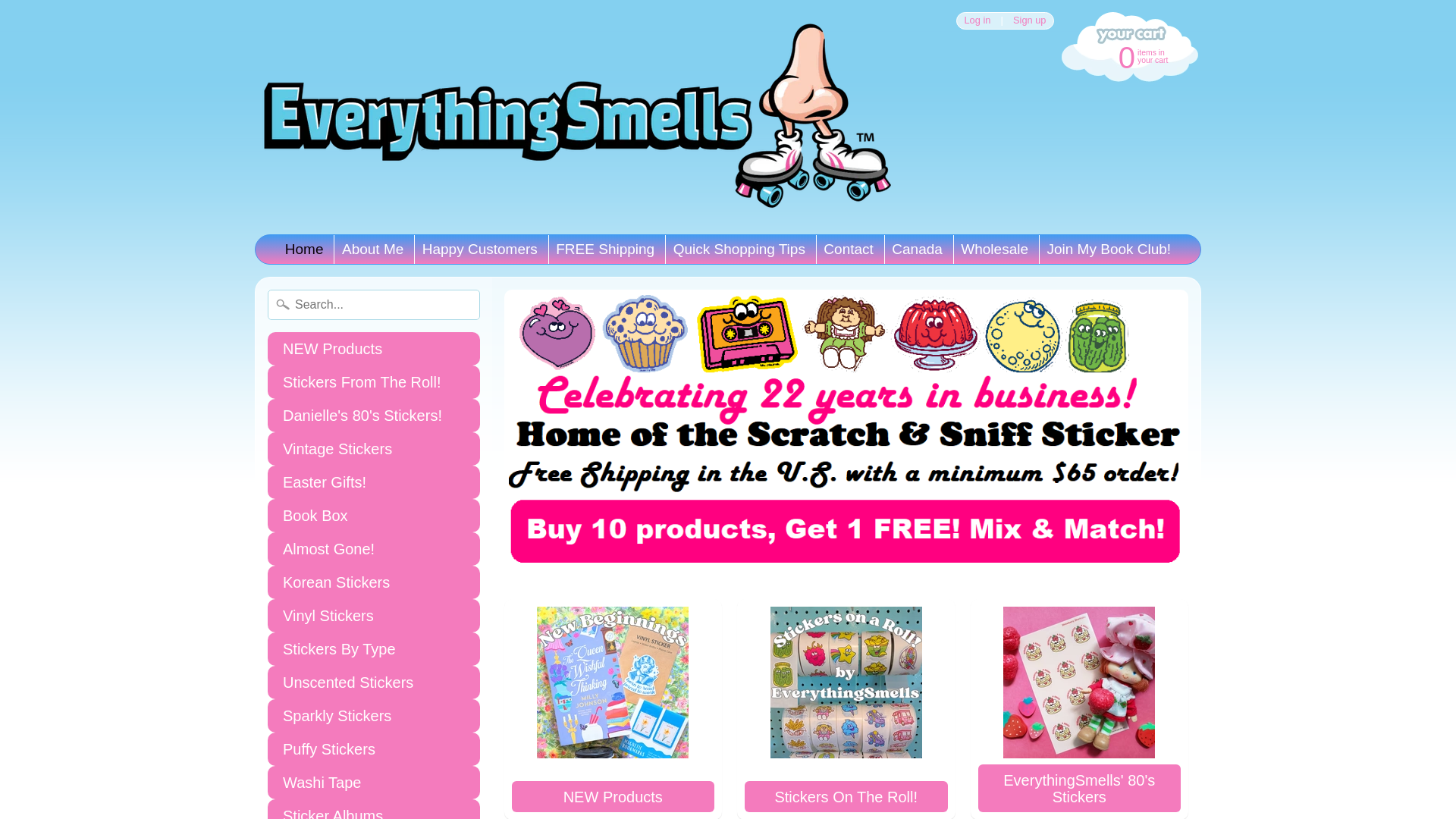 website screenshot of https://happybookybox.com/