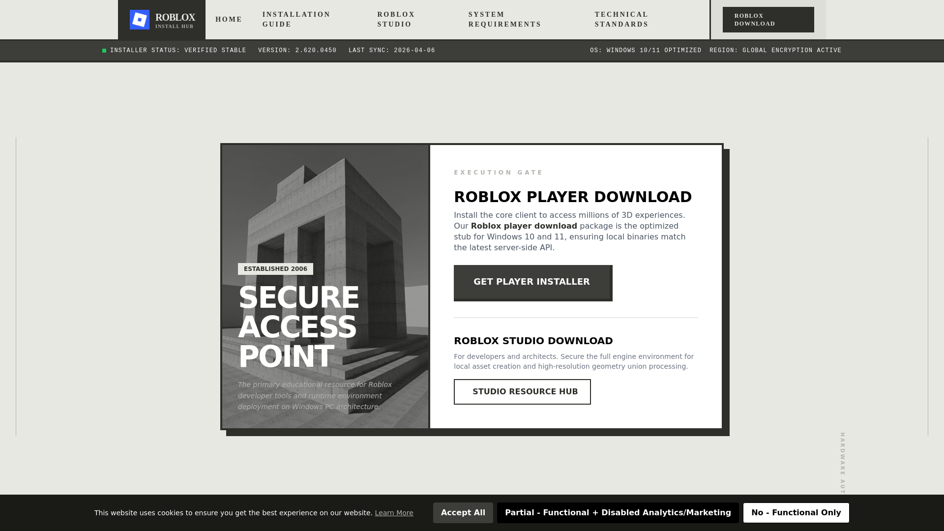 website screenshot of https://robloxinstall.gr.com