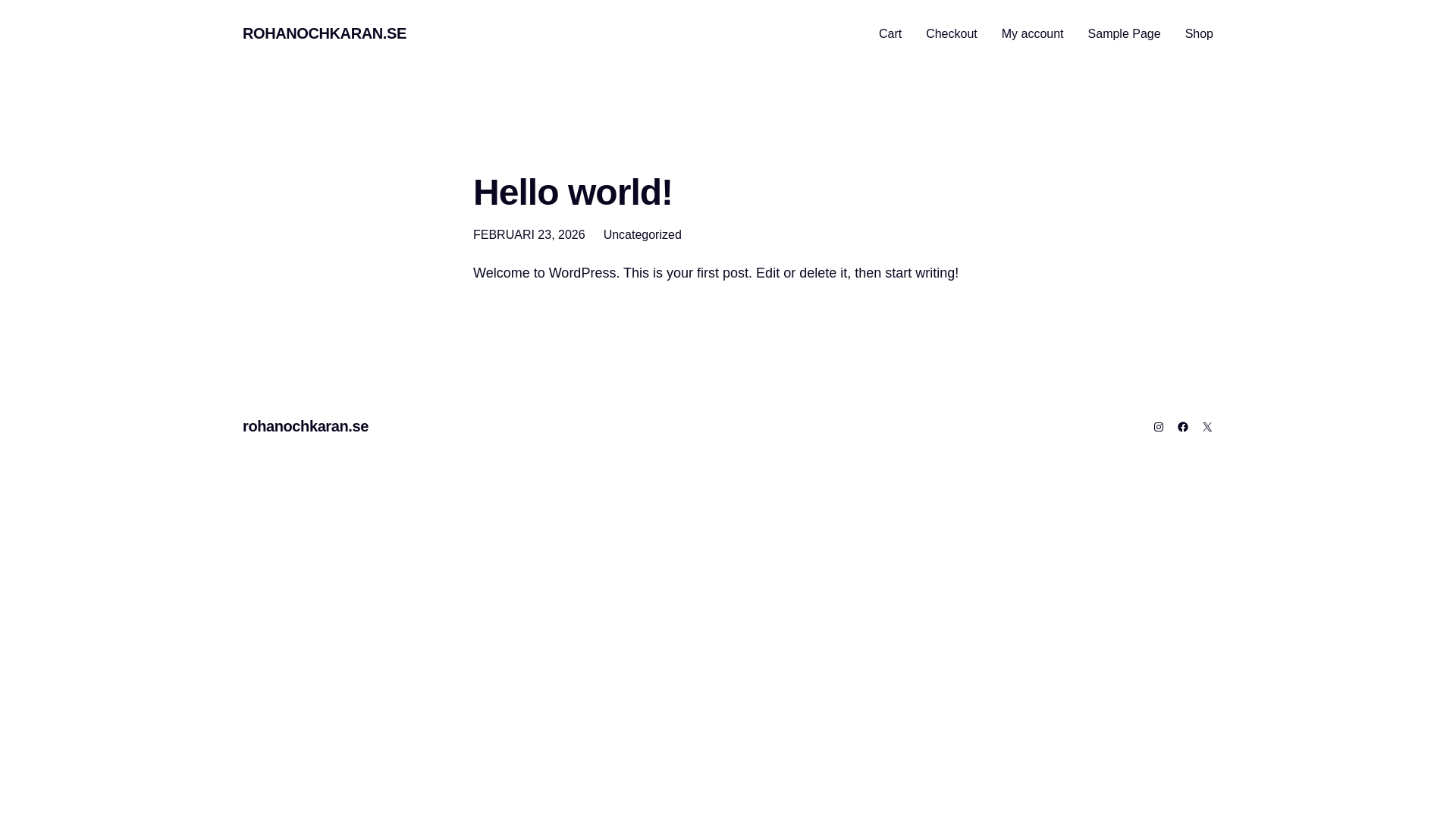website screenshot of https://rohanochkaran.se/