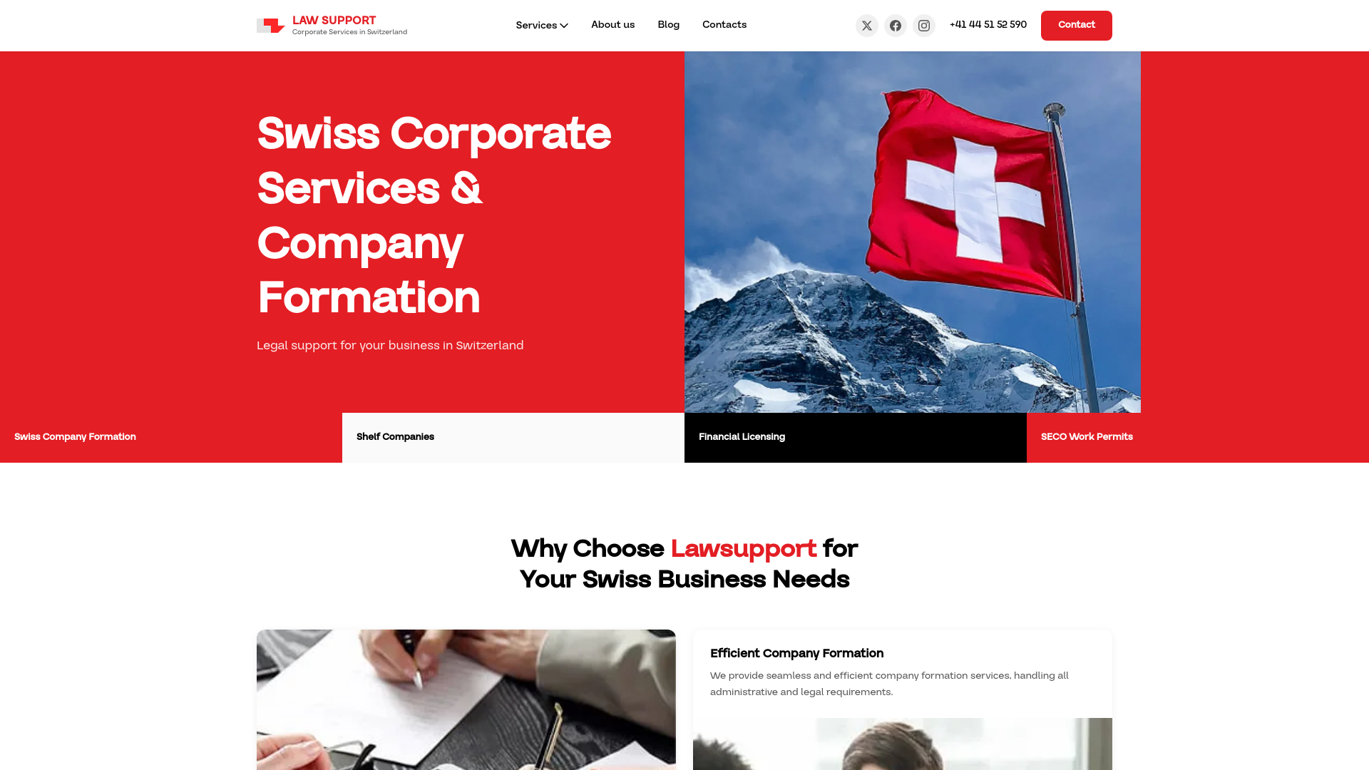 website screenshot of https://lawsupport-ch.pages.dev/