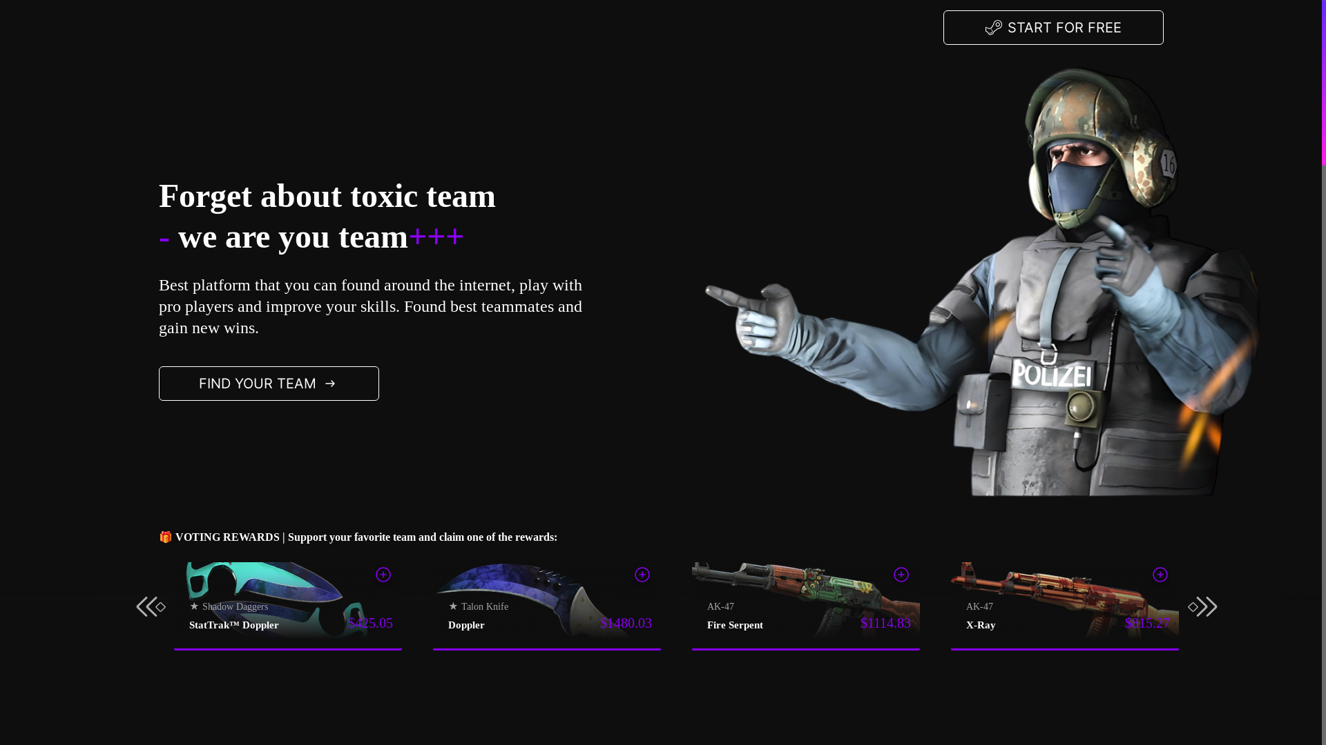 website screenshot of https://cs2booms.shop/