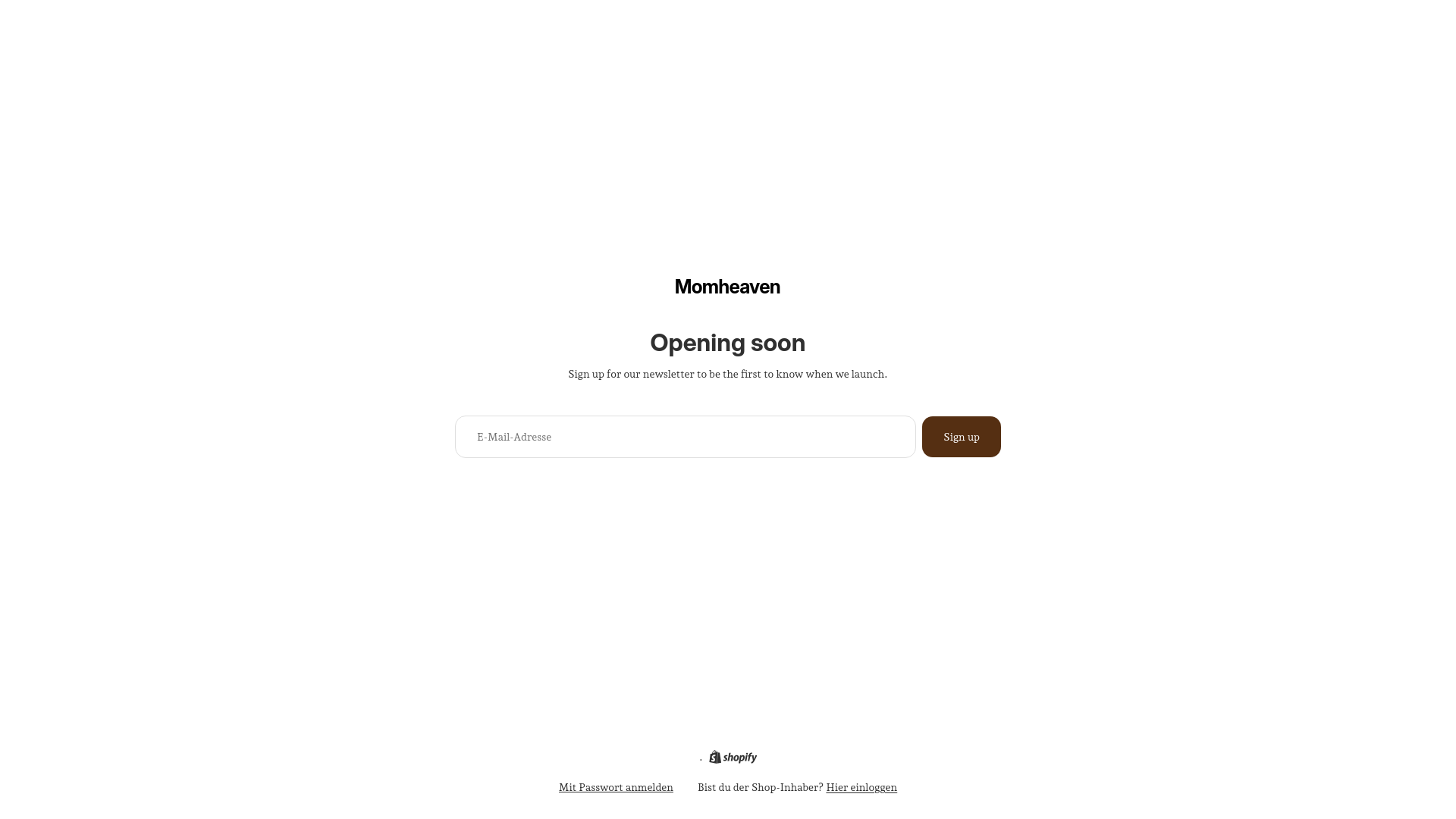 website screenshot of https://mom-heaven.com/