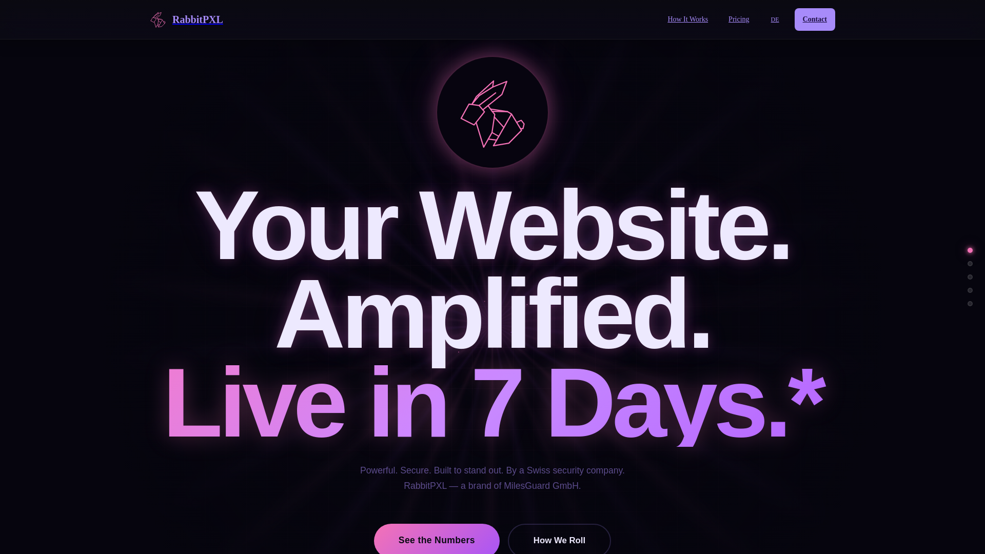 website screenshot of https://rabbitpxl.com/