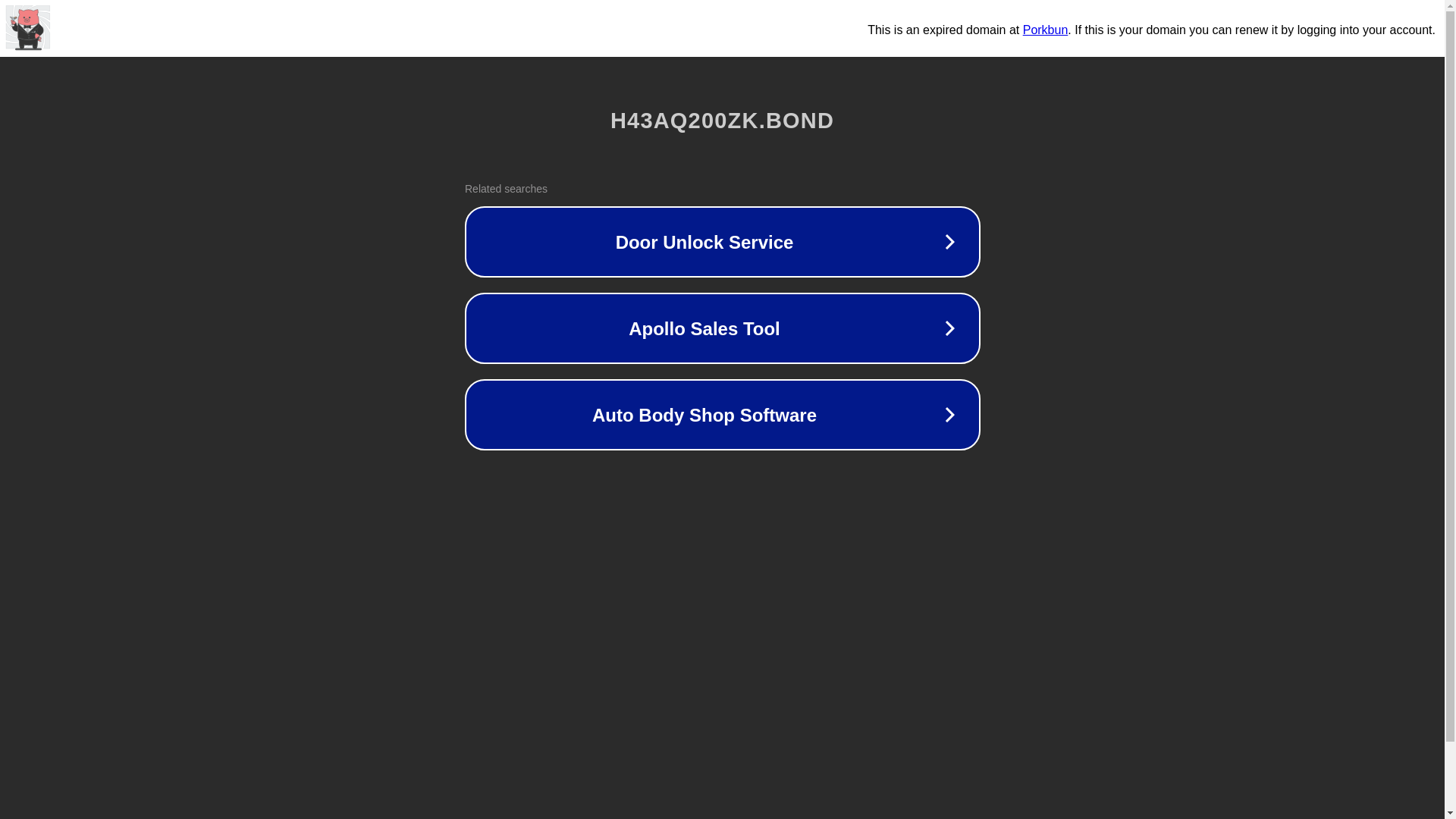 website screenshot of https://h43aq200zk.bond/
