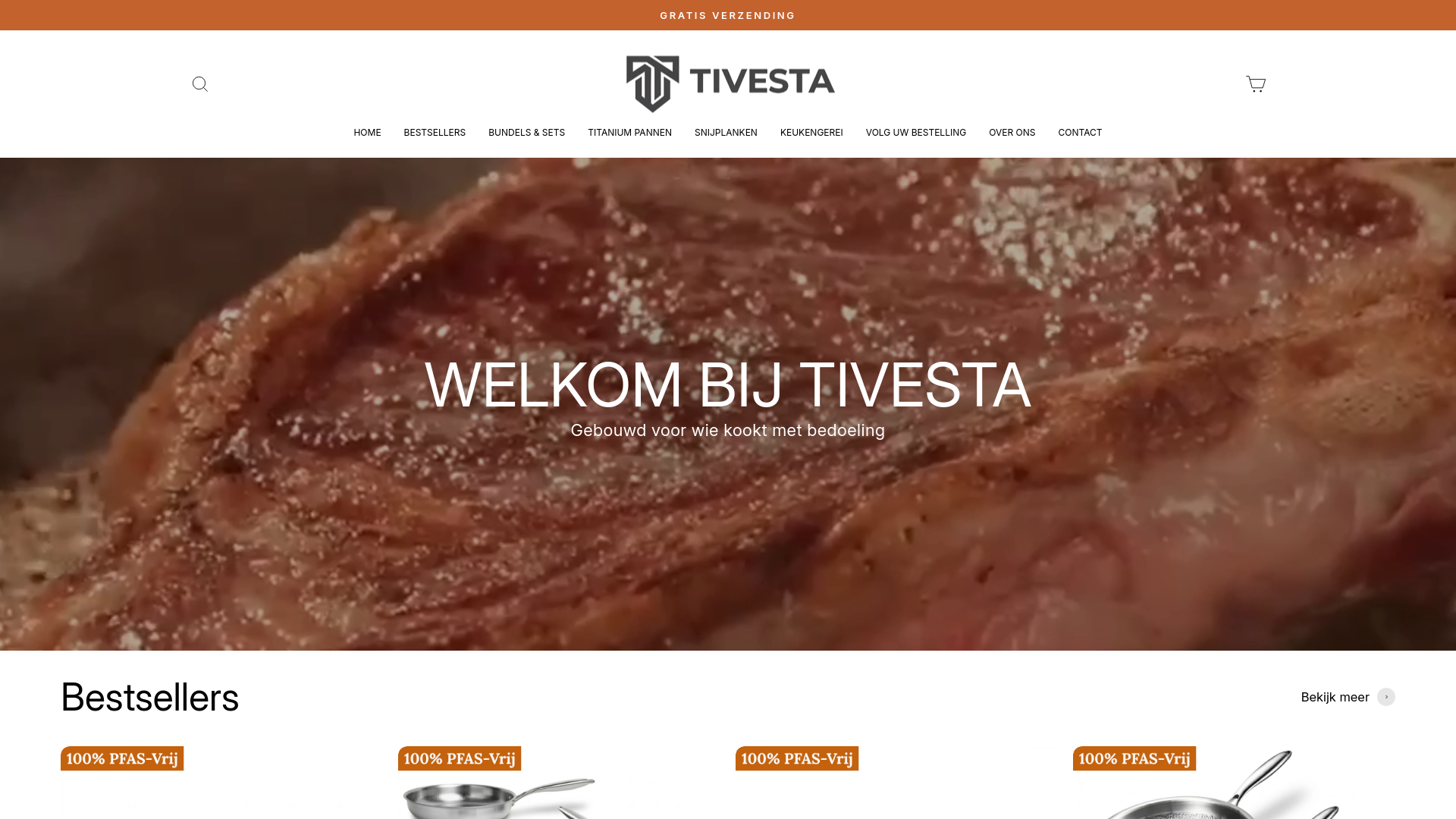 website screenshot of https://tivesta.nl/
