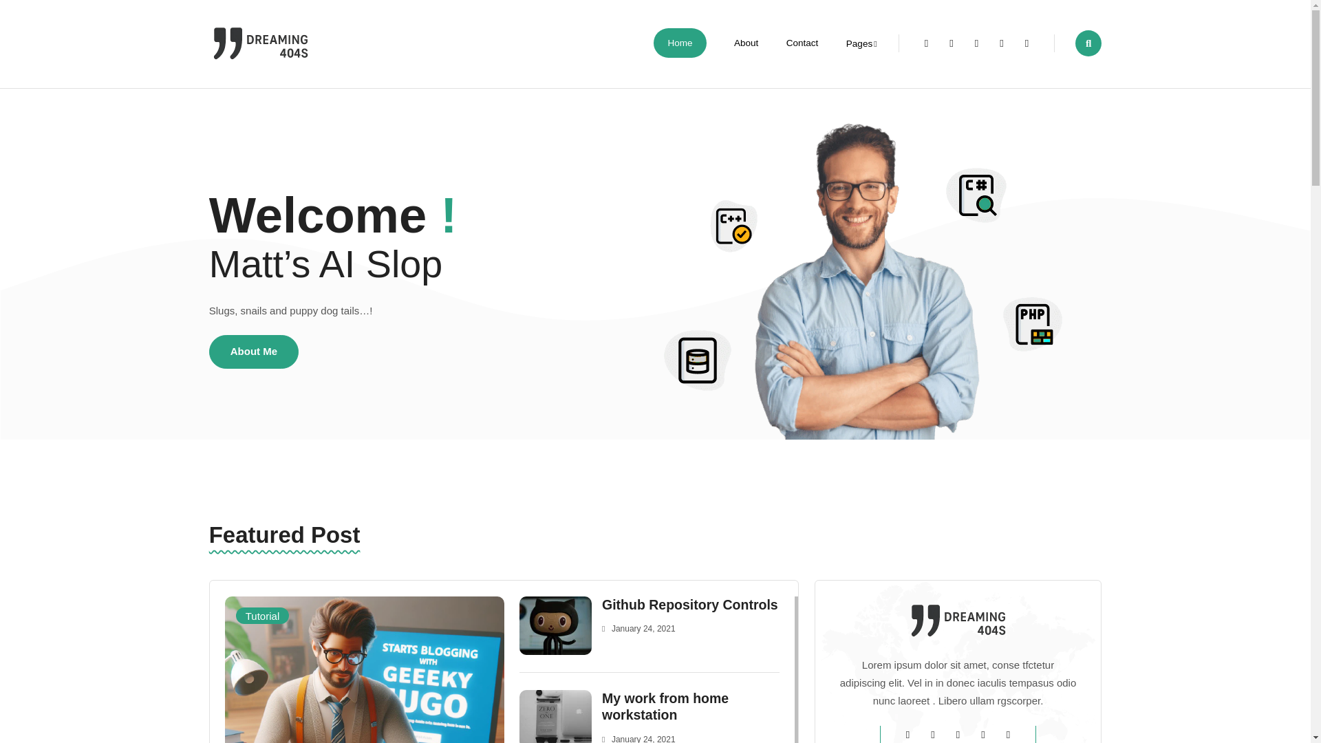 website screenshot of https://geeky-matt.pages.dev/