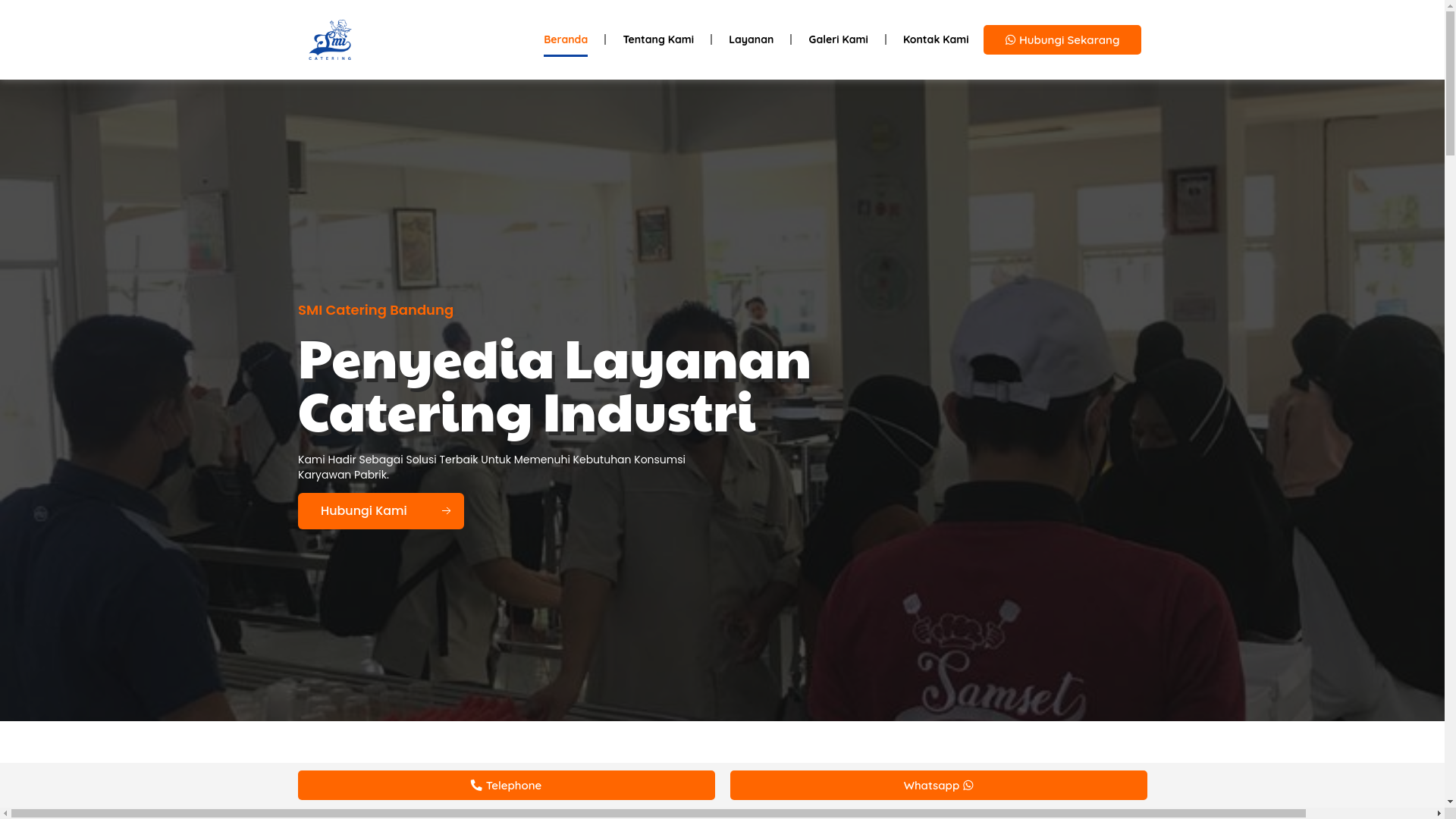 website screenshot of https://smicatering.com/