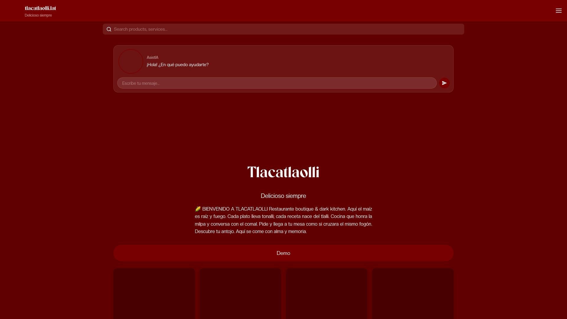 website screenshot of https://tlacatlaolli.pages.dev/