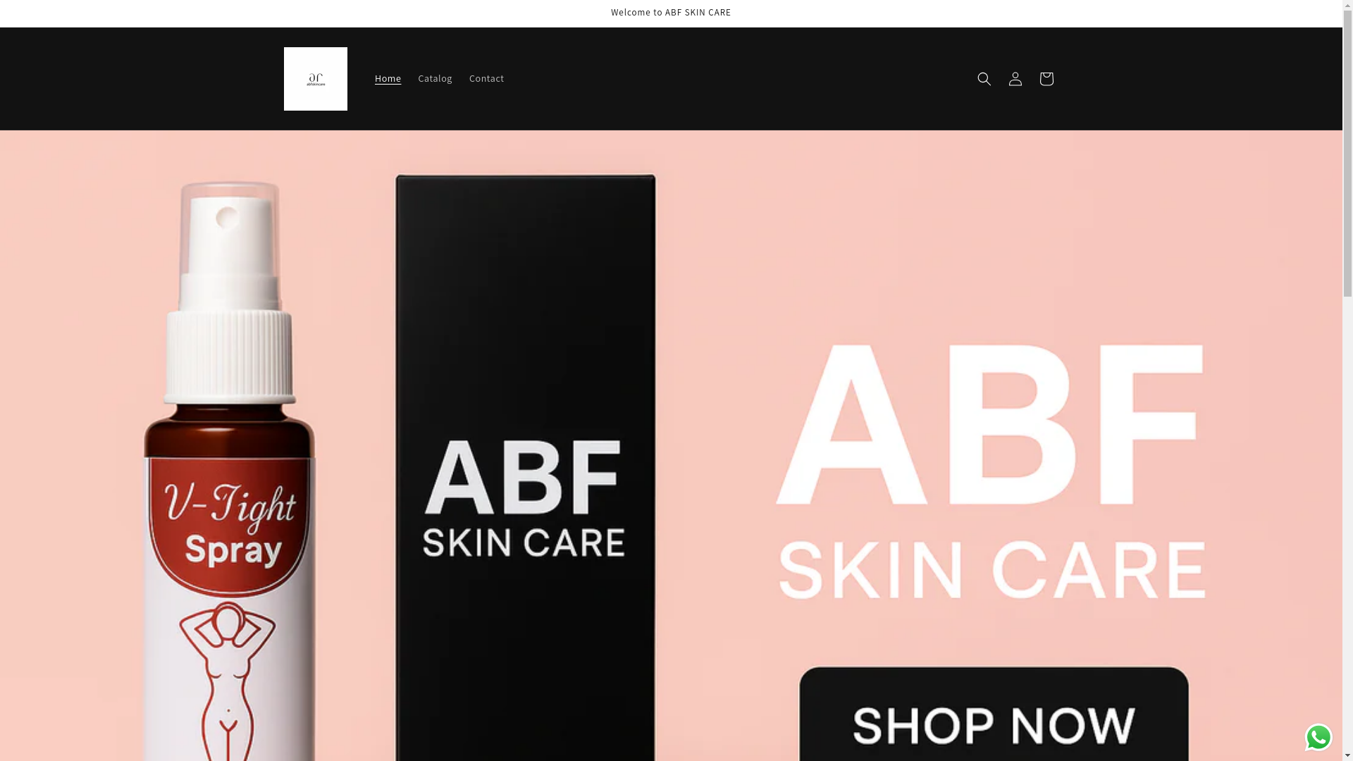 website screenshot of https://abfskincare.com/