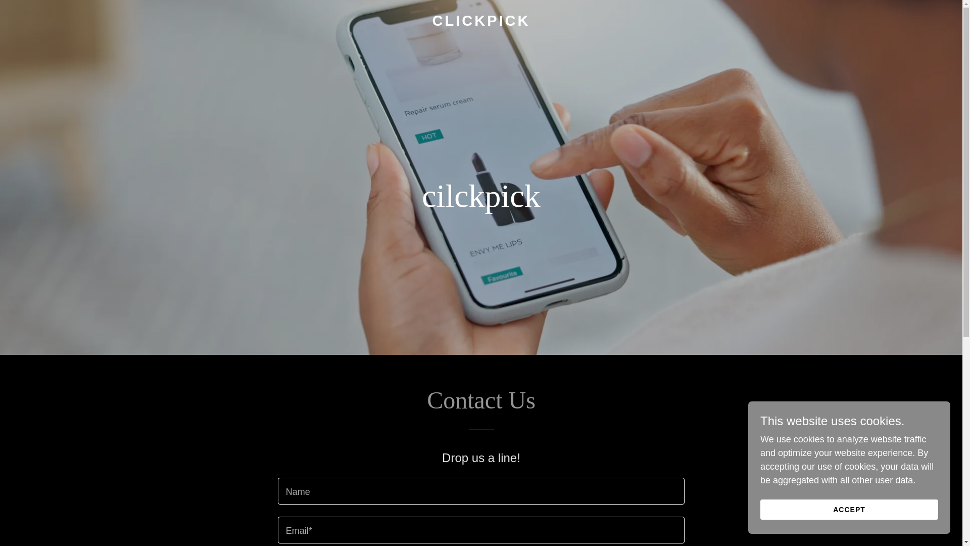 website screenshot of https://cilckpick.vu/