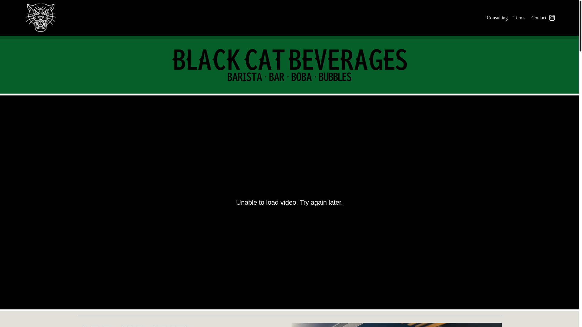 website screenshot of https://blackcatbeverages.co.uk
