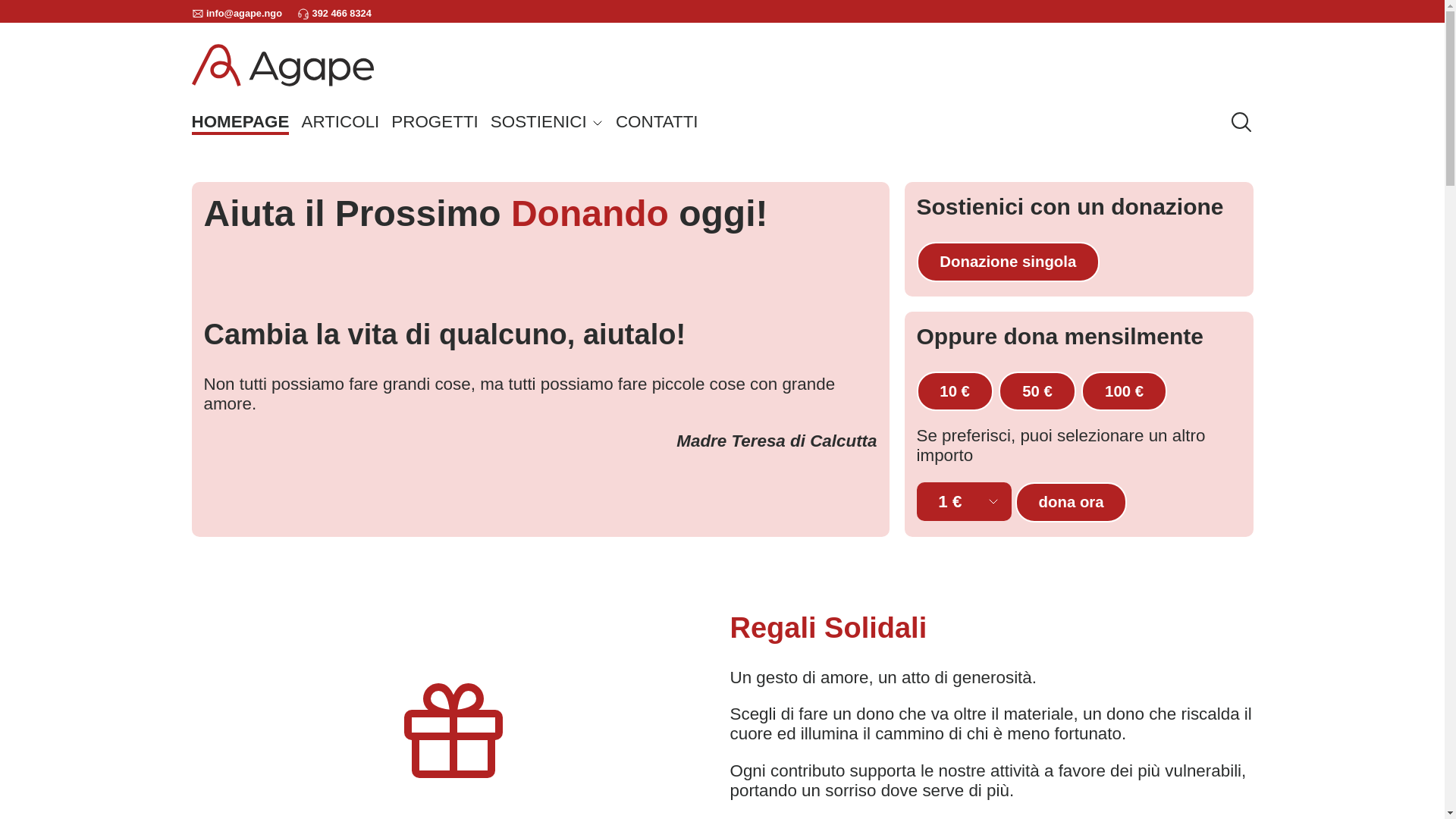 website screenshot of https://agape-ngo.pages.dev/