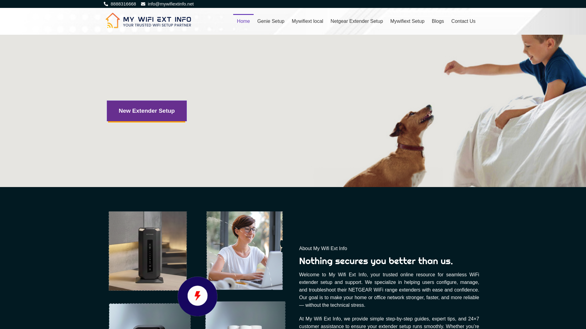 website screenshot of https://wifisetfast.com/