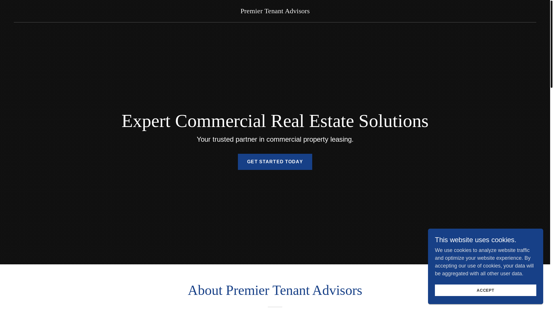 website screenshot of https://premiertenantadvisors.com/